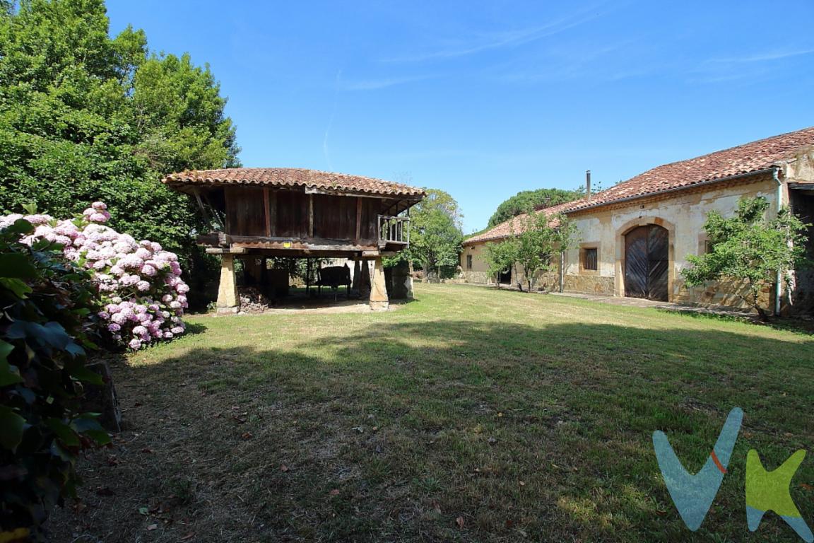 Se presenta una propiedad única en la zona de Cabueñes (Gijón), destacada por su amplitud, privacidad y valor natural. La finca cuenta con unos 9.000 m² de terreno totalmente llano, rodeado de abundante vegetación y 19 robles centenarios protegidos, además de otras especies como nogales, avellanos, higueras o cerezos.En la parcela se ubican una vivienda, un llagar y una panera que datan de 1869, lo que aporta un gran carácter tradicional y múltiples posibilidades de rehabilitación.El inmueble permite una reforma de hasta 600 m² en dos alturas, aprovechando el bajo cubierta actual. Asimismo, existe la opción de nueva edificación de hasta 300 m².Dispone de todos los servicios a pie de finca (luz, agua y saneamiento) y no tiene edificaciones cercanas, garantizando privacidad y tranquilidad.Ubicada en una de las zonas más valoradas de Gijón, combina la cercanía a playas y servicios con un entorno natural privilegiado, siendo ideal tanto como vivienda habitual como segunda residencia.Gastos e impuestos no incluidos en el precio. A título orientativo, en segundas transmisiones, el comprador abonará el Impuesto sobre Transmisiones Patrimoniales (ITP). Para consultar los porcentajes del ITP en Asturias puede hacerlo a través de la web oficial de servicios tributarios del Principado de Asturias https://sede.tributasenasturias.es/sites/sede/default/es_ES/Que-quieres-hacer/Transmisiones-Patrimoniales-y-AJD. La base imponible será el mayor valor entre precio de compraventa, tasación o valor de referencia catastral. Gastos de notaría y registro según aranceles variables según precio, número de copias y complejidad.  El comprador escoge libremente notario. El vendedor asume la plusvalía y el resto de gastos son del comprador. Si se precisa hipoteca: Tasación, condiciones y costes bancarios según entidad elegida por el comprador; así como los gastos de gestoría y cualesquiera otros inherentes a la formalización de la compraventa. De acuerdo con la ley, no se incluyen en el precio otros gastos o tributos que legalmente correspondan al comprador. Honorarios de intermediación inmobiliaria a cargo del vendedor. El consumidor tiene derecho, conforme a la normativa vigente, a disponer de información y documentación adicional relativa al inmueble y condiciones de la compraventa, accesible en la sede física o mediante correo electrónico de la Agencia cuyos datos de contacto aparecen en la página web. La agencia actúa exclusivamente como intermediaria en la operación. Cualquier compraventa y sus condiciones quedan sujetas en todo caso a la aceptación expresa del vendedor del inmueble y a la posterior formalización del correspondiente contrato. El presente anuncio tiene carácter meramente informativo; la información suministrada se corresponde con la disponible a la fecha de publicación, pudiendo variar en función de las circunstancias o actualizaciones legales, contractuales y fiscales.