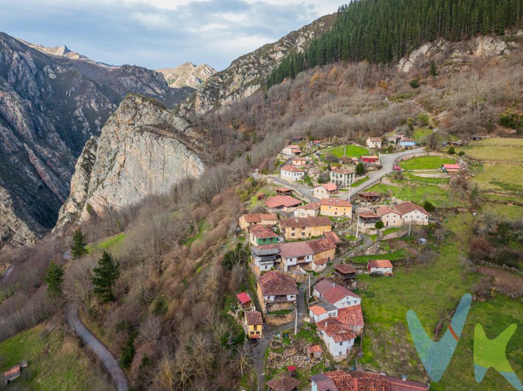 Venta de casa rural en Santa María, pueblo ubicado en el concejo de Proaza, en pleno Parque Natural de Las Ubiñas y La Mesa, declarado Reserva de la Biosfera por la Unesco en 2011.El inmueble consta de la vivienda principal de unos 60 metros cuadrados por planta, y cuadra y pajar en una construcción anexa a la vivienda con unos 50 metros cuadrados por planta.La vivienda es un ejemplo de típica construcción tradicional asturiana con dos alturas con muros de piedra y forjados de madera, en planta baja nos encontramos la cocina, salón y baño y en planta primera tres habitaciones. Suelos de gres en planta baja y madera en planta primera, techos de madera y tejado formado por entramado de madera y cubierta final de teja árabe curva antigua. Se encuentra para reforma integral, tiene los suministros de agua y electricidad dados de alta.La cuadra y el pajar tienen entrada independiente a la vivienda.La vivienda tiene una antojana delante del acceso principal a la vivienda y un tendejón de 36 metros cuadrados. También incluye el 50% de un hórreo situado a escasos metros de la vivienda.Santa María es una localidad situada a 560 metros de altitud y cuenta con una veintena de casas habitadas de forma permanente, se encuentra a 10 km. de Proaza y a 6 km. de San Martin (Teverga), principales núcleos poblacionales del entorno donde dispones de todos los servicios, centro de salud, supermercados, farmacia, tiendas, etc.Proaza es un municipio con un turismo vinculado a actividades relacionadas con la naturaleza o la cultura en auge por lo que es una excelente oportunidad para aquellas personas que están valorando adquirir una segunda vivienda en un núcleo rural con numerosas posibilidades de ocio cultural, en sus inmediaciones puedes disfrutar del Parque Natural de las Ubiñas y la Mesa que cuenta con zonas de escalada, numerosas áreas recreativas, rutas de montaña para la práctica del senderismo o la bicicleta de montaña, avistamiento de animales salvajes de la fauna local tales como osos, lobos, corzos o jabalíes, espeleología; la senda del oso, antigua vía del tren minero reconvertida en vía verde que se puede hacer caminando o en bicicleta; El parque de la Prehistoria, equipamiento cultural vinculado a la difusión del arte paleolítico superior. ¡Ya ves, numerosas oportunidades para disfrutar todo el año no te faltaran!.La propiedad no está inmatriculada en el registro de la propiedad.PRECIO DE VENTA SIN GASTOS NI IMPUESTOS INCLUIDOS: El precio de venta no incluye gastos de notaría, registro de la propiedad, gestoría, ni el Impuesto de Transmisiones Patrimoniales (ITP) o el IVA/AJD. HONORARIOS: El precio de venta no incluye los honorarios que se devengan a cargo del cliente comprador por la prestación de servicios de asesoramiento y gestión. El importe asciende al 2%, con un mínimo de 2.000 EUR, del Precio de Venta (IVA no incluido). Dichos honorarios deberán ser abonados a la firma de la escritura pública.¡No dejes de visitarla! Llámanos rápido y te gestionamos una visita para conocer el inmueble antes de que se te adelanten.