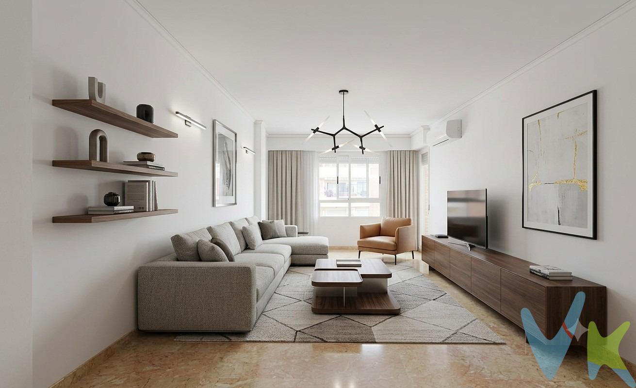 Estupendo piso está listo para entrar a vivir y disfrutar de todos sus encantos. Es todo exterior, muy luminoso con ventilación cruzada que permite el paso del aire algo muy valorado en nuestro cliema mediterraneo ayudando a estar frescos en casa de una forma natural. Tiene un amplio recibidor que nos comunica directamente con la cocina, el salón y la zona de noche. Se trata de un salón cómodo y espacioso, con acceso al balcón desde el que  se disfruta de unas estupendas vistas de la calle. La cocina está bien equipada de armarios con gran capacidad de almacenaje, tiene todos los electrodomésticos,  se comunica con la galería donde está la zona de lavado. En la zona de noche tenemos los tres domitorios, con armariós empotrados y baño en el dormtorio principal, con plato de ducha y ventilación natural. Hay un segundo baño con bañera en la zona de día. Cuenta con aira acondicionado por split en el salón y paredes lisas. Como complemento la vivienda cuenta con plaza de garaje en el sótano del edificio. La zona cuenta con todos los servicios, tiendas, farmacias, supermercados, restaurantes.. Bien comunicado por transporte público. No pierdas la ocasión de visitarlo, ¡te lo quedaras!. Vivienda de protección oficial de promoción privada. Gastos e impuestos no incluidos en el precio de venta.La compra conlleva unos gastos para el comprador: Gastos de notaria y registro (según aranceles y copias)que oscilan entre 1,5% y el 2,5%,  ITP general (10%) según normativa y los honorarios de la agencia inmobiliaria 2,5% más IVA(21%), del precio final de compra.Agencia inscrita en el registro de agentes de intermediación inmobiliaria de la Comunidad Valenciana RAICV0832. Por mandato expreso del propietario, comercializamos este inmueble en exclusiva compartida, lo que garantiza un servicio de calidad, un trato fácil y personalizado. Por este motivo se ruega no molestar al propietario, o a los vecinos. Muchas gracias. Este anuncio no es vinculante, puede contener errores, se muestra a título informativo y no contractual. Beautiful three-bedroom, two-bathroom apartment with parking space, ready to move in!. This fantastic apartment is ready to move into and enjoy all its charms. It's all exterior-facing, very bright, and features cross-ventilation, allowing for excellent airflow—a highly valued feature in our Mediterranean climate, helping to keep the home cool naturally. It has a spacious entrance hall that leads directly to the kitchen, living room, and bedrooms. The living room is comfortable and spacious, with access to a balcony offering wonderful street views. The well-equipped kitchen has ample storage cabinets, all appliances, and connects to the utility room with laundry area. The bedrooms have built-in wardrobes, and the master bedroom has an en-suite bathroom with a shower and natural ventilation. There is a second bathroom with a bathtub in the living area. The living room has split-system air conditioning, and the walls are smooth. As an added bonus, the apartment includes a parking space in the building's basement. The area has all amenities: shops, pharmacies, supermarkets, restaurants, etc. Well-connected by public transport. Don't miss the opportunity to visit; you'll want it!. Officially protected housing (social housing) in a private development. Expenses and taxes not included in the sale price. The purchase entails the following expenses for the buyer: Notary and registration fees (depending on rates and copies) ranging from 1.5% to 2.5%, general Property Transfer Tax (ITP) (10%) as per regulations, and real estate agency fees of 2.5% plus VAT (21%) of the final purchase price. Agency registered in the Register of Real Estate Agents of the Valencian Community RAICV0832. By express mandate of the owner, we are marketing this property on a shared exclusive basis, which guarantees quality service and easy, personalized attention. For this reason, please do not disturb the owner or the..