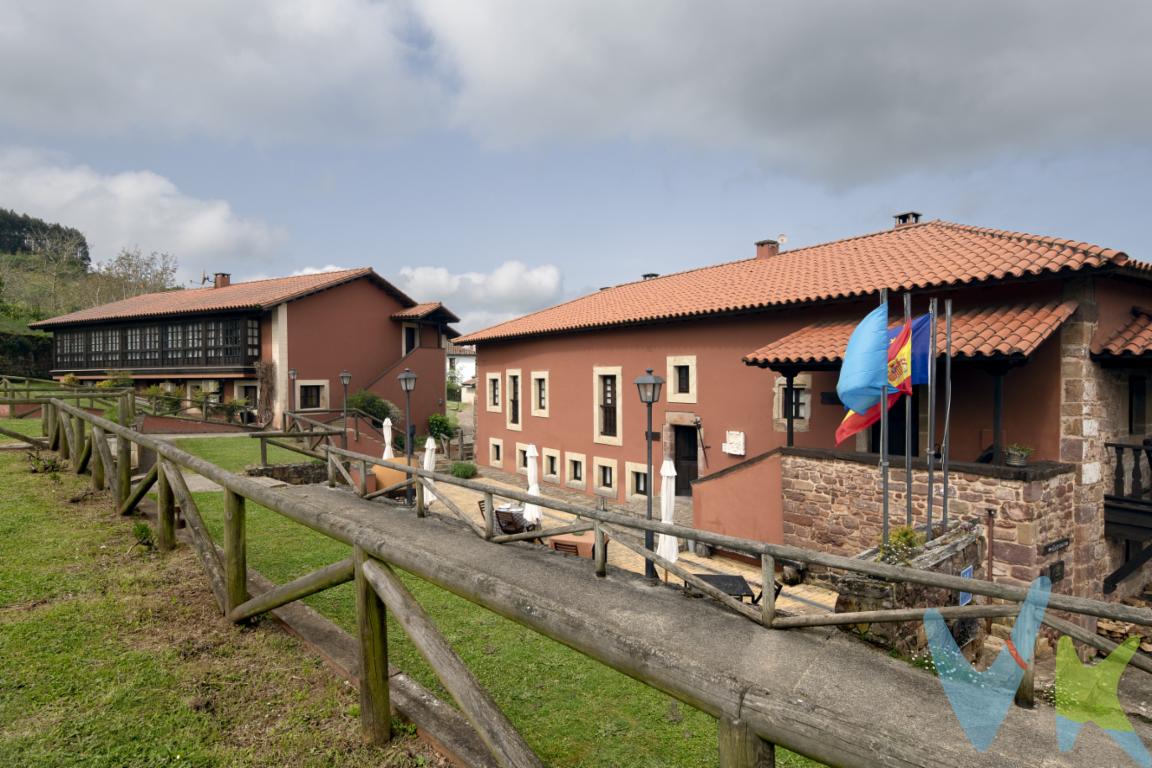 Ponemos a la venta un gran hotel de 4 estrellas en Lugás, concejo de Villaviciosa. El lugar perfecto para desconectar de la rutina del trabajo, respirar aire puro y disfrutar de la gastronomía asturiana, tiene muchísimo encanto. Se inauguró en el año 2003. Consta de dos grandes edificaciones y 4 Bungalows:El edificio principal, típica casona Asturiana del siglo XVII, con muros de piedra y techumbre de madera, hace que el ambiente sea único y acogedor, en el que encontramos: un confortable y cálido salón con chimenea con grandes ventanales y vistas a las montañas y bosques asturiano, 5 buenas habitaciones con sus cuartos de baño, el comedor y la cocina totalmente amueblada. En el segundo edificio tenemos: 5 habitaciones con sus cuartos de baño, un gran almacén, salón y 2 habitaciones con baño.Los cuatro bungalows, cada uno tiene capacidad para cuatro personas, y como se puede apreciar en las fotos, tienen un diseño moderno y muy acogedor. Tenemos bomba de calor, aire acondicionado y estufa de pellets. Hay una zona amplia de parking y una gran explanada para instalar una carpa para realizar bodas y banquetes. A escasos metros del hotel, tenemos el Santuario de la Virgen de Lugás, un lugar que merece la pena visitar. El pueblo se encuentra a escasos 4 km de Villaviciosa. En la zona tenemos bonitas playas y muchas excursiones de senderismo.Si desea tener un negocio ya en funcionamiento y con la posibilidad de vivir en un paraje único, esta es su oportunidad. Llámenos y le informaremosEl precio no incluye gastos de registro, notaría e impuesto de transmisiones.