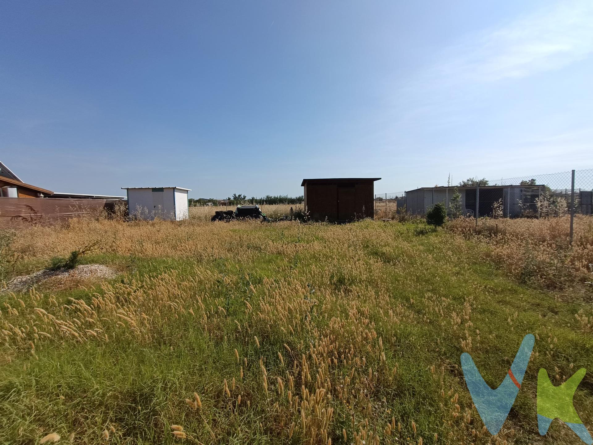 Parcela rustica en proindiviso de unos 500 m2. Ideal para disfrutar del campo en familia. Cuenta con arboles frutales, vallado, carril en buen estado, casa de madera de unos 16m2 y casa de chapa sándwich de 6 m2. Agua de la comunidad de regantes. NO LO DUDE Y LLAMENOS, SE LA MOSTRAREMOS ENCANTADOS..