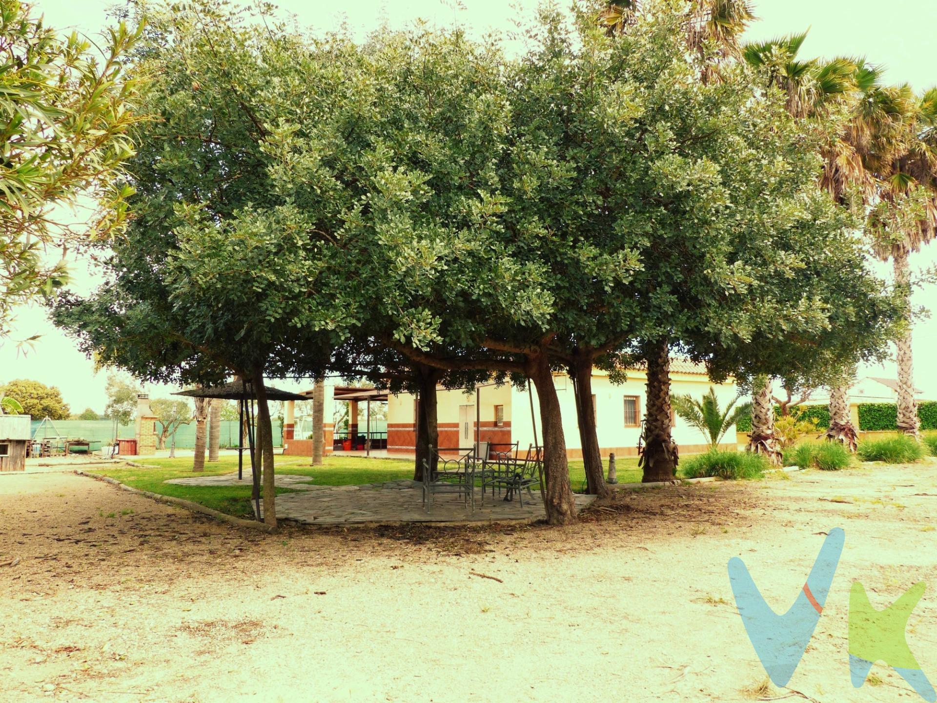 Preciosa finca rústica de recreo de 4.400 m2, en la zona de Las Reyertas, sobre la que se ha construido una casa en planta baja de 96 m2, con un porche de 56 m2. La vivienda se compone de amplio salón-comedor-cocina, tres dormitorios y dos baños, uno de ellos en el exterior. Cuenta con dos entradas para vehículos, una zona amplia destinada a aparcamiento y otra ajardinada con barbacoa, palmeras y algarrobos que dan sombra todo el año, además tiene una plantación de olivos, higueras, limoneros y un pequeño invernadero para sembrar hortalizas. La casa es muy luminasa y se encuentra en buen estado de conservación. La finca tiene escrituras y dispone de un pozo con motor para extraer agua. Precio: 310.000.-€. En cumplimiento de las obligaciones de información previstas en la Ley 10/2025, de 28 de diciembre, de servicios de atención a la clientela y transparencia, así como en la normativa sectorial vigente, el precio indicado no incluye los gastos e impuestos inherentes a la adquisición, los cuales se desglosan estimados o con posibilidad de calcularlos a continuación: . •	Impuesto de Transmisiones Patrimoniales (ITP): Se aplicará el tipo impositivo vigente en Andalucía (generalmente el 7%, sin perjuicio de tipos reducidos del 6%. 3,5%, etc, aplicables según las circunstancias personales del comprador o las características del inmueble. Para el cálculo del impuesto la base imponible se obtendrá utilizando el mayor valor entre el precio de compra, la tasación, y el valor de referencia catastral. Puede consultar su situación personal en el portal oficial de la Agencia Tributaria de la Junta de Andalucía. •	Gastos de Notaría: La minuta se calculará según al arancel notarial oficial, Anexo I, del Real Decreto 1426/1989, de 17 de noviembre. •	Gastos de Registro de la Propiedad: La inscripción se facturará según el arancel oficial, ANEXO I, del Real Decreto 1427/1989, de 17 de noviembre. •	Gastos de Gestión: Los honorarios por la tramitación administrativa, liquidación de impuestos e inscripción registral ascienden de forma estimativa a 363 € aprox. IVA incluido, aunque depende de cada caso, y su dificultad. •	En caso de adquirir el inmueble, los honorarios a abonar a la Agencia Inmobiliaria son del 3% más el 21% de IVA, sobre el precio publicitado.	. •	La Agencia Inmobiliaria efectúa una labor de intermediación, y las condiciones finales de la compraventa quedan sujetas a la aceptación expresa de la parte vendedora y a la posterior formalización del contrato. •	En caso de necesitar financiación para la operación, la obtención de la misma es ajena a la Agencia Inmobiliaria, y las condiciones y costes de la operación de financiación deberán ser solicitados a la entidad bancaria. •	El consumidor dispone de información y documentación adicional relativa al inmueble, que podrán ser solicitadas a la Agencia Inmobiliaria.