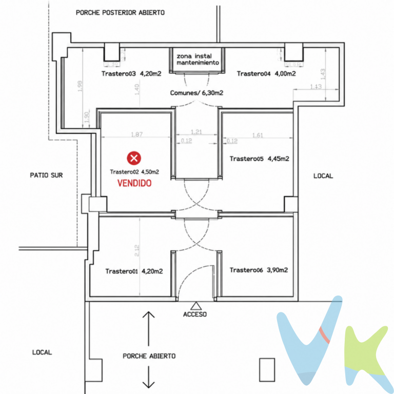 ¡Próxima construcción de 5 trasteros en Gijón!Se ponen a la venta 5 trasteros de nueva ejecución, situados en Calle La Estrella  con acceso desde la propia calle, cercanía a la playa del Arbeyal.Una oportunidad ideal para quienes necesitan espacio extra de almacenamiento cerca de casa o buscan adquirir un trastero en propiedad.PRECIO: 15.000  cada trastero? Superficies útiles disponibles:Trastero 1: 4,20 m²Trastero 3: 4,20 m²Trastero 4: 4,00 m²Trastero 5: 4,45 m²Trastero 6: 3,90 m² Los trasteros se entregarán completamente acondicionados. El proyecto contempla puertas metálicas con ventilación, suelo acabado en pintura epoxi, ventilación forzada, instalación eléctrica, iluminación, sistemas de seguridad y protección contra incendios.? Entrega prevista aproximadamente: marzo de 2027.Actualmente en construcción, por lo que es un buen momento para reservar y poder escoger entre las diferentes superficies disponibles.Contacta con nosotros para consultar disponibilidad, planos y condiciones de compra.Las superficies y fecha de entrega son aproximadas y estarán sujetas a la documentación definitiva y al desarrollo de la obra. Gastos e impuestos no incluidos en el precio. A título orientativo, en segundas transmisiones, el comprador abonará el Impuesto sobre Transmisiones Patrimoniales (ITP). La base imponible será el mayor valor entre precio de compraventa, tasación o valor de referencia catastral. Gastos de notaría y registro aranceles variables según precio, número de copias y complejidad).     El comprador escoge libremente notario. El vendedor asume, por ley, los gastos que le correspondan, salvo pacto en contrario. Si se precisa hipoteca: Tasación, condiciones y costes bancarios según entidad elegida por el comprador; así como los gastos de gestoría y cualesquiera otros inherentes a la formalización de la compraventa. De acuerdo con la ley, no se incluyen en el precio otros gastos o tributos que legalmente correspondan al comprador. Honorarios de intermediación inmobiliaria a cargo del vendedor y honorarios de mediación inmobiliaria a cargo del comprador.     El consumidor tiene derecho, conforme a la normativa vigente, a disponer de información y documentación adicional relativa al inmueble y condiciones de la compraventa, accesible en la sede física de la agencia. La agencia actúa exclusivamente como intermediaria en la operación. Cualquier compraventa y sus condiciones quedan sujetas en todo caso a la aceptación expresa del vendedor del inmueble y a la posterior formalización del correspondiente contrato. El presente anuncio tiene carácter meramente informativo; la información suministrada se corresponde con la disponible a la fecha de publicación, pudiendo variar en función de las circunstancias o actualizaciones legales, contractuales y fiscales.