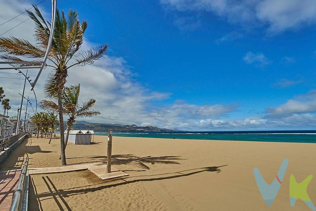 Piso solo en venta. Te presento el que quizá sea el único piso en la zona de Guanarteme a este precio y con 3 habitaciones, una gran oportunidad para invertir y ponerlo a rentar por habitaciones a estudiantes, profesores, Erasmus, nómadas digitales o para vivir en la zona más demandada de la ciudad a un paso de las Canteras. Está completamente reformado hace unos pocos años, instalación eléctrica, fontanería, baño, cocina, ventanas de aluminio lacado oscilobatientes , suelos, paredes y además se entrega amueblado listo para rentar o vivir. Aunque compacto, este inmueble aprovecha al máximo su espacio con una distribución muy funcional. Cuenta con 3 dormitorios en los que se puede apreciar en fotos que hay espacio para una cama, armario y escritorio, 1 baño aunque pequeño funcional, salón que hace de distribuidor central y una pequeña cocina equipada con nevera, horno y vitro bien ventilada. Dispone además de un buen cuarto de lavado en la azotea, con espacio extra de almacenamiento. Está ubicado en una 3ª planta de un edificio sin ascensor., siendo la última del edificio sin vecinos encima y además a la sombra de los cuartos trasteros. . La comunidad es tranquila, bien saneada y que se ha modernizado la mayoría de instalaciones, acometidas y contadores de agua, contadores de luz, zaguan y escalera, impermeabilización de la azotea, bajantes, sin derramas y una comunidad muy baja de 25€/mes. Vive o invierte a un paso del mar, en una zona con alta demanda y todos los servicios al alcance, el gimnasio Goo Fit, la zona comercial de Mesa y López, el Centro de Salud de Guanarteme, el Auditorio Alfredo Kraus o el centro comercial de las Arenas. Los gastos de impuestos, registro, notaría y cualquier otro derivados de la venta no están incluidos en el precio PVP. 