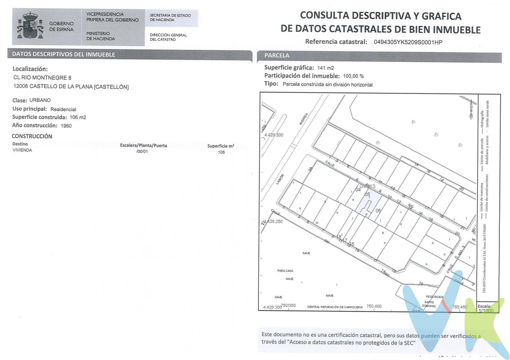 Oportunidad única para adquirir este solar urbano ubicado en la ciudad de Castellón, específicamente en el barrio Santo Domingo ( Ciutat del Transport-La Salera). Tienes el centro comercial La Salera a un paso de tu casa, donde tienes todo tipo de servicios para cubrir tus necesidades diarias. ¡¡ATENCIÓN INVERSORES!! SE PUEDE CONSTRUIR EN TODA LA PARCELA  3 ALTURAS. Este terreno cuenta con una superficie de construcción total de 106 m² y se encuentra orientado hacia el norte. La propiedad está situada en una barriada en el Polígono industrial  de la Ciudad del Transporte, lo que garantiza un acceso inmediato a todo tipo de servicios como Burger King, Media Markt y Decathlon entre otros. Es ideal para aquellos que buscan desarrollar su hogar o inversión en una zona familiar y muy tranquila, al alcance de todo. Ahora tienes la ocasión de adquirir un terreno urbano, para hacerte tu propia vivienda o como posible inversión a corto- medio plazo. No pierdas esta oportunidad, llama y solicita una visita. 