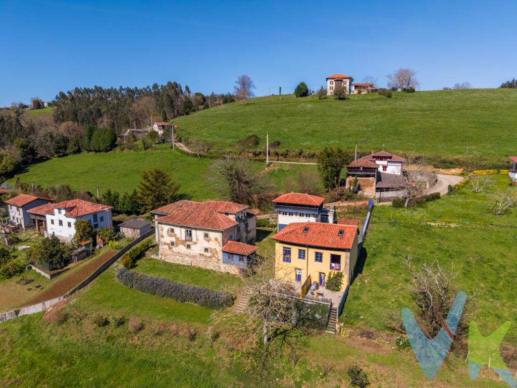 Encantadora Finca Rustica completamente reformada con gran terreno en un paraje de ensueño, rodeada de naturaleza y con impresionantes vistas a la montaña. Un lugar ideal para disfrutar del silencio, la naturaleza y el aire puro de Asturias.Emplazada en el plena aldea rural de Sorriba, a solo 1 minuto del pueblo de Folgueras, típico pueblo Asturiano con su plaza e Iglesia, rodeado de Casonas Indianas, hórreos tradicionales y a solo 10 minutos del Pravia, (capital de municipio) pueblo histórico con su mercado semanal y todos los servicios a su alcance.Sobre su parcela de 4700 m2, dispone de una construcción principal de 2 viviendas Pareadas de 80 m2 construidos cada una de ellas y un hórreo/panera tradicional, también reformado y habilitado como vivienda.Cada vivienda Pareada (reformada siguiendo el carácter rural asturiano), está distribuida en 2 plantas y consta de salón-cocina, 2 dormitorios, baño completo y una gran terraza.Ambas se distribuyen:En planta 1ª: de un amplio salón con cocina americana de casi 40m2, muy luminoso gracias a sus grandes ventanales orientados al Sur y ventanas Velux en cubierta, y caja de escaleras.En planta 2ª: caja de escalera, distribuidor, 2 habitaciones y un baño completo, además de salida directa a una fantástica terraza con vistas al valle y las montañas.El Hórreo/Panera, rehabilitado como vivienda de estilo tradicional, consta de 3 plantas, la planta baja destinada a la zona de día, dispone de cocina-comedor y aseo, en planta primera un gran salón y un baño completo, y la planta segunda destinada a zona de noche, con una amplia habitación, un aseo y una gran balconera. Además dispone varias construcciones exteriores destinadas a calderas y leñero.Todo ello sobre una gran parcela de 4.700 m2, cuya orografía en pendiente dispone de varios bancales con vistas despejadas y con espacio suficiente para aparcar varios vehículos en su zona llana, zona de jardín exteriores y un amplio zona en la zona más baja ideal para plantar y cultivar o disponer de caballos o animales.Con amplios espacios y una ubicación privilegiada, esta propiedad ofrece un enorme potencial tanto como vivienda habitual y/o como inversión con fines turísticos, pues a solo media hora nos encontramos la costa del Occidente asturiana, Avilés y el aeropuerto y a solo una hora de Oviedo y Gijón.¡¡ Si desea más información no dude en contactarnos, estaremos encantados de atenderle !! 