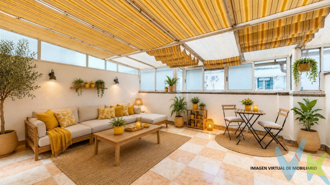 PRECIOSO Y ACOGEDOR ATICO REFORMADO CON GRAN TERRAZA EN ZONA DEL MOLÍ!!!!!!   Si vas buscando una vivienda con una bonita terraza en planta, muy cerca de todos los servicios, supermercados, centro de salud, colegios, gimnasio, fácil y rápido acceso a la autovía, barrio muy tranquilo, lo acabas de encontrar. Muy luminoso!!!  La vivienda es una 4º planta sin ascensor pero muy cómoda de 53 m² que consta de salón-comedor desde donde se accede a ésta estupenda terraza con infinidad de usos, porque tienes la opción de mantenerla cerrada o descubrirla totalmente, 2 habitaciones, (1 doble y 1 sencilla), amplio baño completo con ducha, cocina con barra americana abierta al salón dándole un toque muy moderno a la vivienda.  Totalmente reformada a estrenar, se tú el primero, que no se te adelanten. No dudes en solicitarnos información estaremos encantados de poderte ayudar.    Si tienes que vender antes tu vivienda, llámanos y te asesoramos cómo hacerlo para además tener los mínimos gastos posibles y todas las garantías.  Agencia Registrada con el nº00516 en el Registro Obligatorio de Agentes Inmobiliarios de la Comunidad Valenciana    Por mandato expreso del propietario, COMERCIALIZAMOS ESTE INMUEBLE EN EXCLUSIVA, lo que le garantiza el acceso a toda la información, a un servicio de calidad, un trato fácil, sencillo y sin interferencias de terceros. Por este motivo, se ruega NO MOLESTAR AL PROPIETARIO, a los ocupantes de la propiedad o a los vecinos. Muchas gracias por su comprensión.   La oferta está sujeta a cambios de precio o retirada del mercado sin previo aviso. Este anuncio en su conjunto, incluyendo textos, fotos, imágenes o cualquier otro contenido de este, no es vinculante dado que la información es ofrecida por terceros y puede contener errores. Se muestra a título informativo y no contractual.  El precio del inmueble no incluye los honorarios de la agencia que ascienden al 4%+IVA del precio final del inmueble, ni los gastos de notaría y registro de la propiedad (que están sujetos a aranceles y varían dependiendo del precio de escrituración), ni los impuestos (que en la Comunitat Valenciana varían dependiendo del precio del inmueble y de las características personales del comprador).  Esta propiedad se pone a la venta con toda la documentación comprobada y en regla, por lo que ofrecemos GARANTIAS a los compradores.