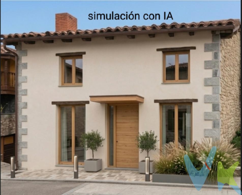 Casa para reforma integral en el Parque Natural de Redes situada en La Foz, una localidad del concejo de Caso, un entorno de extraordinario valor paisajístico que resulta especialmente atractivo para quienes buscan tranquilidad, naturaleza y una segunda residencia. El inmueble presenta unas características propias de la arquitectura tradicional de la zona y ofrece un interesante potencial de revalorización tras su rehabilitación. Actualmente consta de dos plantas diáfanas para distribuirlas como mas le guste. Les compartimos imágenes de su estado actual y como podría quedar con una simulación de IA. Tiene 62 m2 construidos.
