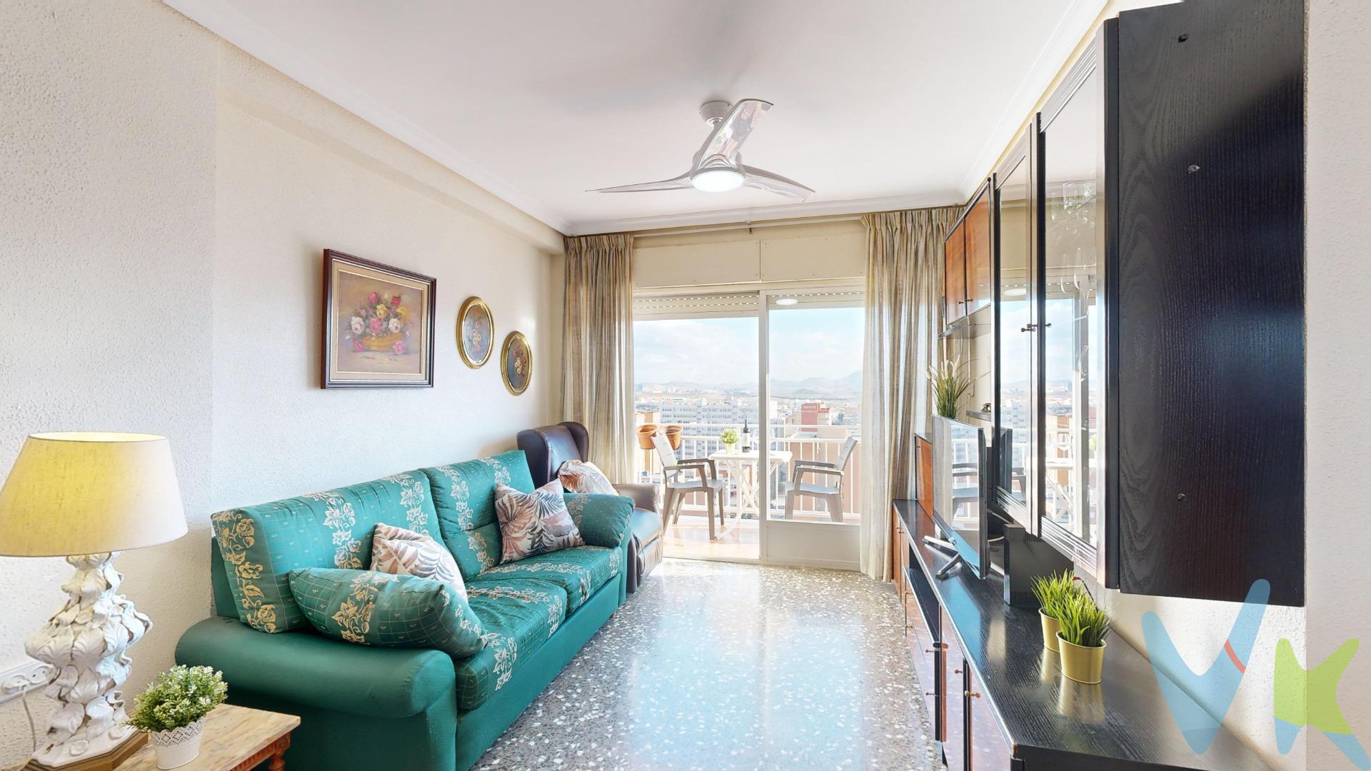 Imagina despertar cada mañana en un piso situado en el DECIMOCUARTO piso, donde las vistas de toda Cartagena se despliegan frente a ti como un cuadro que nunca deja de asombrar. Esta vivienda, con 99 m² llenos de luz, se convertirá en el lugar donde los momentos cotidianos se transforman en experiencias únicas. El espacio está diseñado para que cada rincón cuente una historia. Sus cuatro habitaciones ofrecen un sinfín de posibilidades: dormitorios acogedores, una oficina para trabajar desde casa o incluso un rincón especial para tus hobbies. El baño completo está listo para proporcionarte toda la comodidad que necesitas en tu día a día. La cocina independiente es el corazón de la casa, equipada para que prepares tus mejores recetas, y conecta con una práctica galería que añade funcionalidad y practicidad. Pero el verdadero protagonista es el balcón, un lugar donde relajarte, disfrutar de una taza de café y dejarte maravillar por las vistas privilegiadas de la ciudad, especialmente al amanecer o al atardecer. Este piso no solo es un lugar donde vivir, es un hogar donde cada día se siente especial gracias a su luminosidad excepcional y las panorámicas que te regala desde las alturas. Si siempre soñaste con un espacio amplio, acogedor y con unas vistas que quitan el aliento, este es el hogar que estabas buscando. ¡Déjate sorprender!. Para terminar te queremos comentar algo: ¡Descubre una aventura inmobiliaria que combina calidad, pasión y profesionalidad! La confianza que los propietarios han depositado en nosotros es un testimonio de nuestro compromiso en brindarte un servicio excepcional. Aquí viene el detalle especial: al contactarnos directamente, evitarás molestarlos, nosotros seremos tus intermediarios y te proporcionaremos toda la asistencia necesaria. Estamos aquí para facilitarte la documentación e información que requieras, y te prometemos un trato cálido y sin complicaciones. Te informaremos detalladamente de todos los aspectos, incluyendo gastos de la compra y honorarios de agencia que no están incluidos en el precio, para garantizar tu comodidad y tranquilidad durante todo el proceso. Esa es nuestra esencia, proporcionarte #Calma: “Estado ideal de tranquilidad que tendrás al comprar tu casa con nosotros”. Queremos que sepas que tanto la descripción del inmueble como las imágenes que ves son valiosas referencias informativas, en ningún caso tienen carácter contractual. Asimismo, el precio ha sido designado por la propiedad por lo que podría sufrir variaciones y no sería vinculante hasta que se formalice en contrato de compraventa. * ¡Oye, agente inmobiliario! Si estás leyendo este texto y te gusta, te desafiamos a ser creativo y sorprendernos con una adaptación original. ¡Nada de copiar y pegar, queremos ver tu ingenio en acción! Así que prepárate para darle un toque único y cautivador a estas palabras. Estamos ansiosos por ver cómo le das vida a este mensaje con tu propia magia inmobiliaria. ¡Adelante, demuéstranos de qué eres capaz!