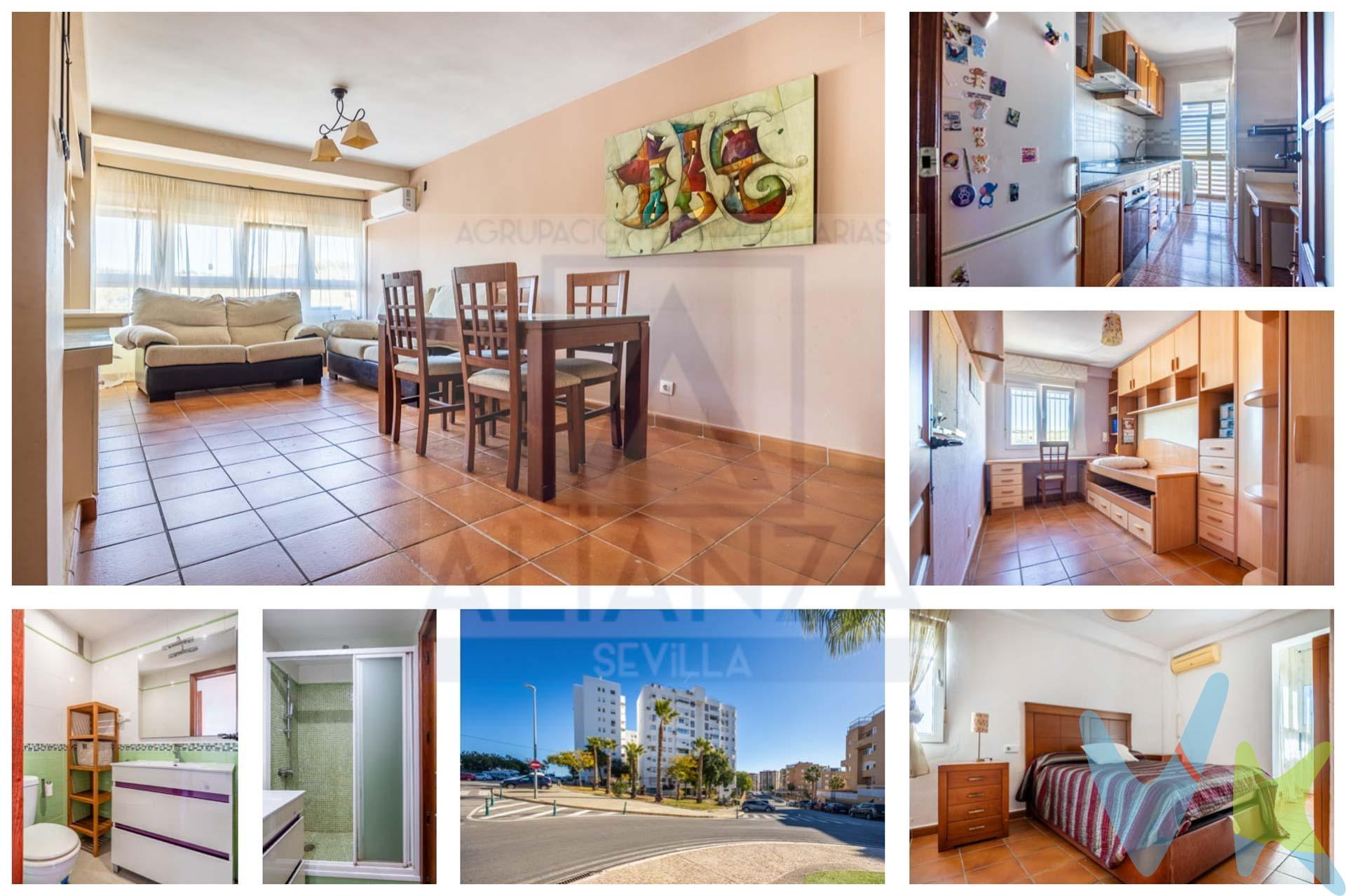 Vive en las alturas con todas las comodidades en Camas. Descubre este magnífico piso situado en una exclusiva urbanización privada en Camas, diseñado para quienes buscan confort, seguridad y calidad de vida. Ubicado en la séptima planta con ascensor, ofrece vistas despejadas que llenan cada estancia de luz natural. La vivienda cuenta con tres dormitorios, un baño completo, salón amplio y acogedor, y cocina independiente, ideal para disfrutar de momentos únicos en familia. Además, se entrega amueblado, listo para entrar a vivir sin preocupaciones. Entre sus atractivos, destaca la piscina comunitaria, perfecta para relajarse en verano, y el ascensor, que garantiza comodidad en el día a día. Todo ello en un entorno tranquilo, con servicios cercanos y excelente conexión con Sevilla. Si buscas un hogar que combine privacidad, funcionalidad y vistas privilegiadas, esta es tu oportunidad. Informamos a nuestros clientes que el precio de venta no incluye lo siguiente: Honorarios de la agencia inmobiliaria, impuestos (el Impuesto de Transmisiones Patrimoniales, I.V.A. o A.J.D., en su caso), otros gastos de la compraventa (gastos de registro de la Propiedad, Notaría, gestoría ni de posible financiación). Documento F.I.A. a disposición del consumidor según Decreto 218/2005 Junta de Andalucía.