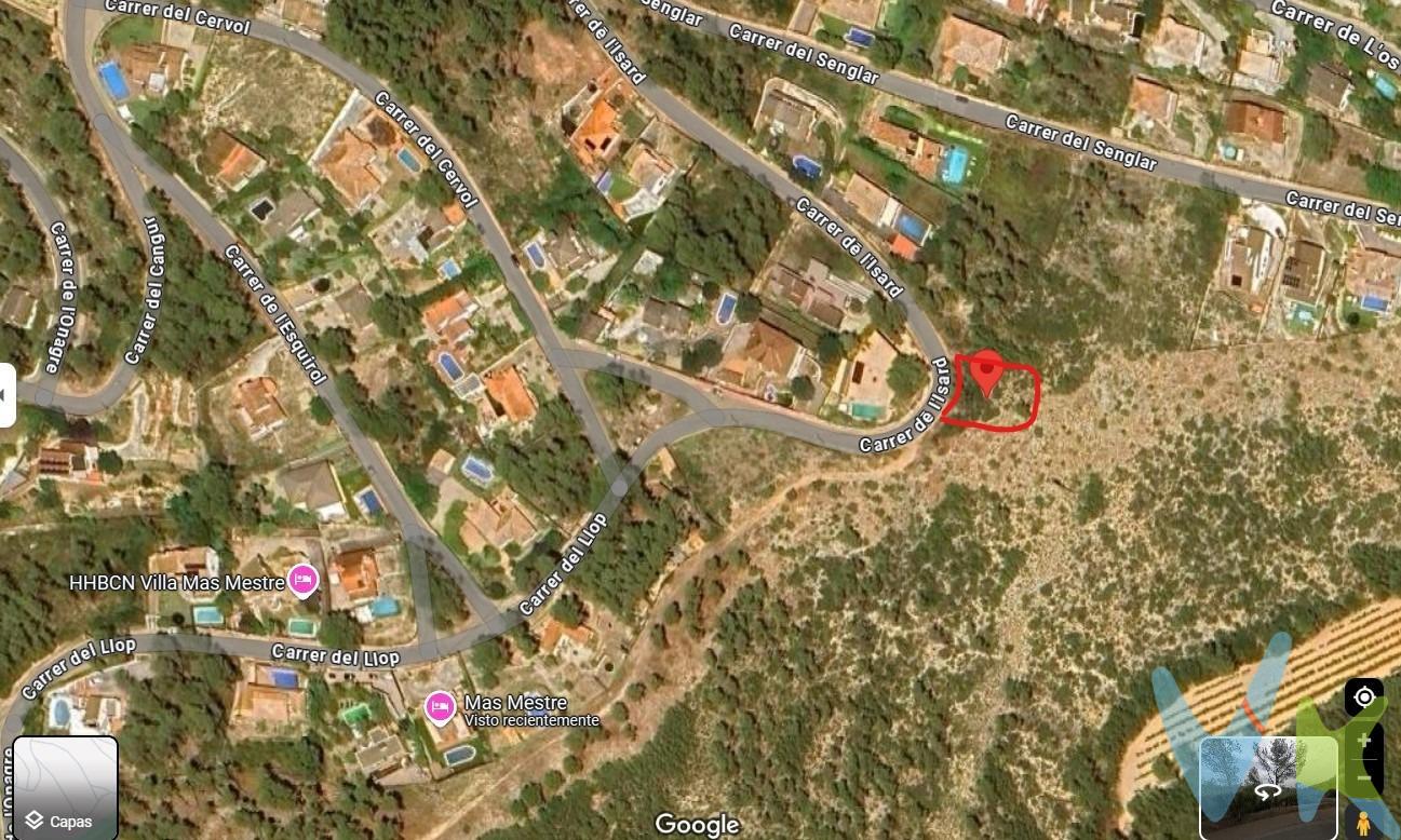 ¡Oportunidad única en Mas Mestre, Olivella! Parcela de 1214 m² ideal para construir la casa de tus sueños. Con orientación este, disfrutarás de unas vistas despejadas al parque natural y unas impresionantes salidas de sol detrás de las montañas. Además, cuenta con fácil acceso en coche desde la entrada de la urbanización, lo que te permitirá llegar cómodamente a tu nuevo hogar. A 5 minutos de Sant Pere de Ribes y a 10 minutos de Sitges ¡Haz realidad tu proyecto en un entorno tranquilo y privilegiado!. Normativa urbanística (Clave R6b) :. Parcela mínima 800m2. Edificabilidad máxima de 0,45m2/m2 terreno. Ocupación máxima de la parcela 30%. Espacio libre sin pavimentar: 45%. Fachada mínima de 20m2. Altura reguladora máxima 7.50m = Pb+1+sota cubierta. Distancia a vial 5m. Distancia finca colindantes 3m