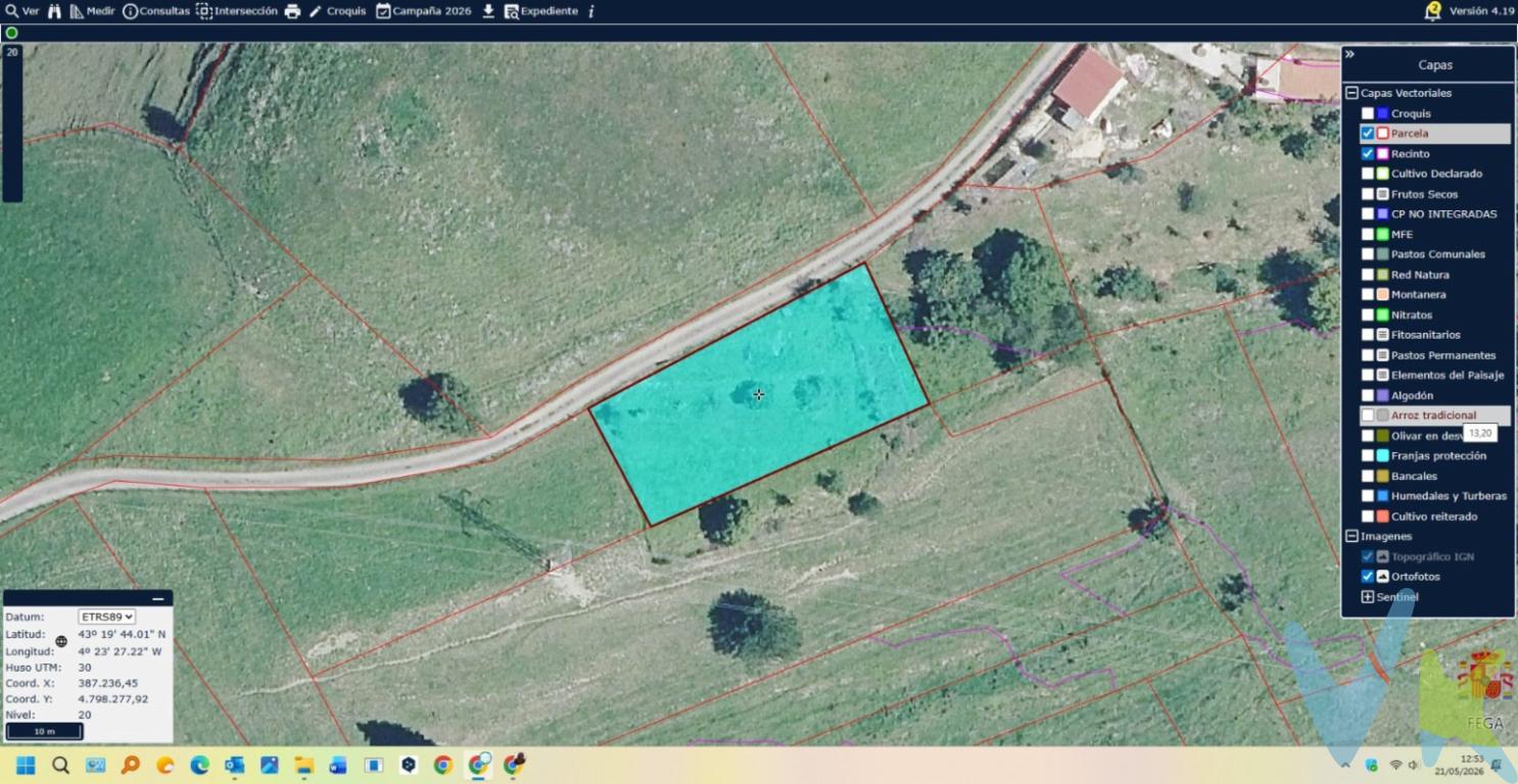 Ponemos a la venta esta finca rústica de 844 m2 de uso agrario en un entorno maravilloso como son los alrededores y el mismo pueblo de Labarces. finca no urbanizable.