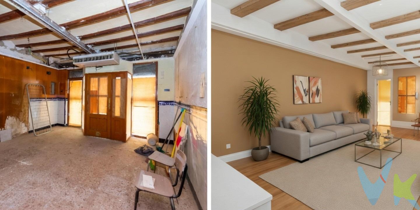 Oportunidad única en pleno Castellón: Casa con encanto para reformar a tu gusto; en la emblemática calle San Félix, a un paso del corazón de Castellón junto a la Plaza Clavé, se encuentra esta auténtica joya con infinitas posibilidades. Se trata de una propiedad ideal para quienes sueñan con diseñar su propio hogar desde cero, en una ubicación inmejorable y con todos los servicios a su alcance. Vivienda unifamiliar de 305 m² construidos, distribuida en tres plantas, con una estructura rectangular y entre medianeras, perfecta para una reforma personalizada. En su configuración actual, dispone de: planta baja con uso catastral comercial, ideal para transformar en un amplio recibidor, salón o incluso en una vivienda independiente. En la primera planta, la distribución es perfecta para convertirse en zona de día con cocina, comedor y baño; siendo la segunda planta, con acceso a una terraza privada, ideal para dormitorios o estudio, y donde la luz natural se convierte en protagonista. Además, la casa cuenta con un patio interior que aporta ventilación y luminosidad, y al que dan varios trasteros distribuidos en las plantas superiores, ideales como zonas de almacenaje o lavandería. Aunque se encuentra en estado de desuso y requiere rehabilitación, ya se ha reforzado la estructura para garantizar su conservación, y cuenta con instalaciones básicas de agua, luz y saneamiento. ✨ Es el proyecto perfecto para quien busca espacio, ubicación y personalidad. Crea la casa de tus sueños, un edificio con carácter en una de las zonas más demandadas de Castellón. Ya sea para uso propio, como inversión o para dividir en varias viviendas esta casa es una base sólida con alma esperando ser transformada. Su ubicación es excelente, a pocos minutos andando de tiendas, colegios, restaurantes, transporte público y todo lo que ofrece el centro de la ciudad. Se han añadido fotografías con posibilidades de cómo podría quedar la casa y sus distintas estancias para una posible reforma, no obstante, dicha reforma admite otras posibilidades. Por mandato expreso del propietario comercializamos este inmueble mediante contrato de multi-exclusiva, por el cual numerosas agencias colaboradoras, nacionales e internacionales, ofrecen esta vivienda a sus potenciales compradores, todo ello garantizando un servicio de calidad, un trato fácil, sencillo y sin interferencias de terceros, ya que la gestión es a través de nuestra agencia. *Impuestos, gastos de compraventa tales como honorarios agencia y financiación no incluidos. . 