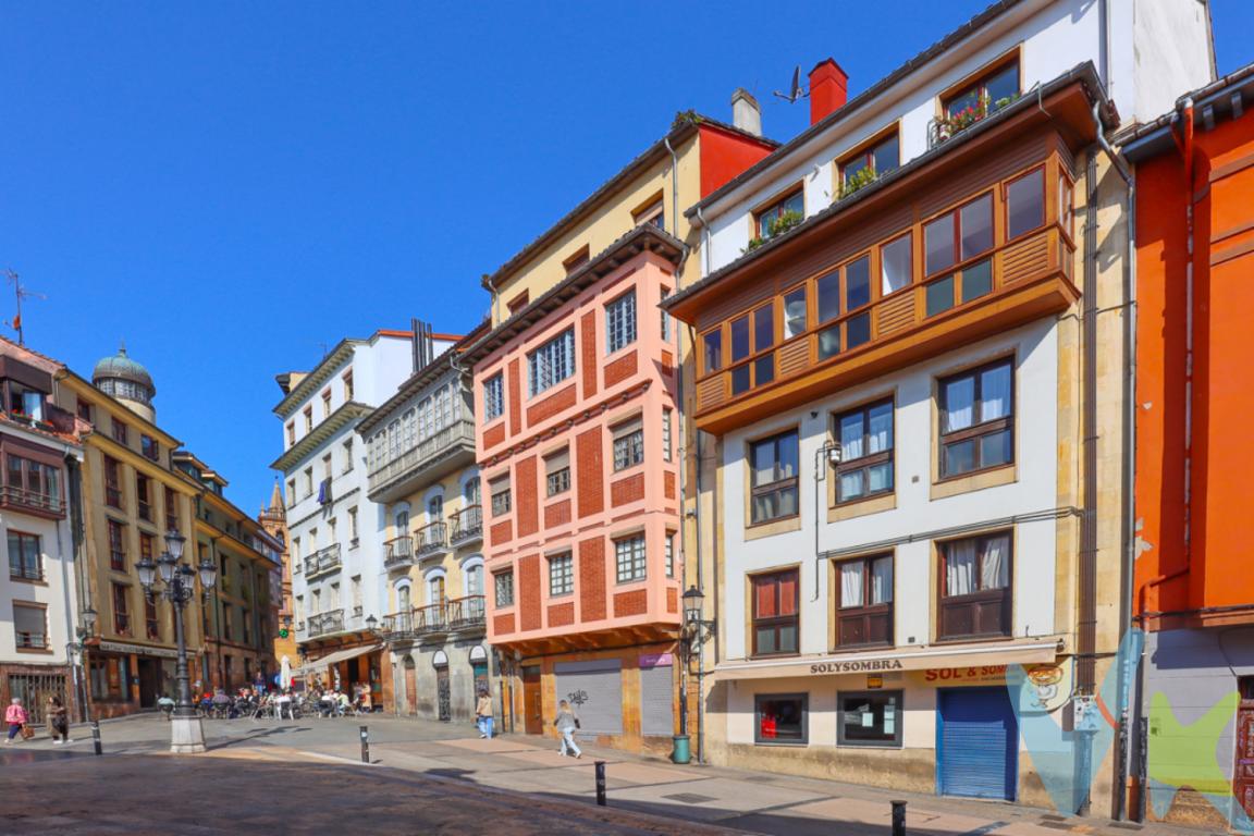 Apartamento en el Corazón de Oviedo  Con Licencia Turística¿Buscas una inversión segura o tu nuevo hogar en una ubicación privilegiada? Este encantador apartamento en pleno casco antiguo de Oviedo es una oportunidad única.Situado junto al Ayuntamiento y con orientación sur, este inmueble es totalmente exterior, lo que garantiza una excelente luminosidad natural durante todo el día. Además, cuenta con una amplia galería con vistas directas a la Plaza del Sol, ideal para disfrutar de la tranquilidad y el encanto del centro histórico.El apartamento dispone de licencia turística, lo que lo convierte en una opción perfecta tanto para vivir como para invertir en alquiler vacacional con alta rentabilidad.✨ Características destacadas:Licencia turística activaUbicación inmejorable: al lado del Ayuntamiento y todos los serviciosGalería con vistas a la Plaza del SolOrientación surTotalmente exterior y muy luminosoUna joya en el corazón de Oviedo, lista para entrar a vivir o empezar a rentabilizar desde el primer día.No incluido en el precio el Impuesto de Transmisiones Patrimoniales y los gastos de Notaría y Registro.