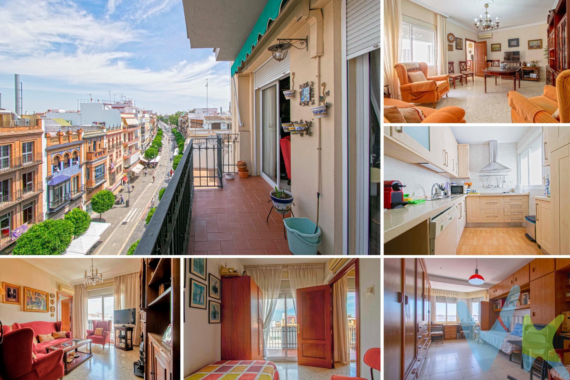 Piso en venta en San Jacinto en pleno corazón de Triana. Posibilidad de alquiler de plaza de garaje . Vivienda de 147 m2 construidos distribuidos en:. - Hall de entrada. - Sala de estar con split de aire acondicionado frío/calor y acceso a terraza con vistas a la calle. - Amplio salón. - Habitación principal con armario empotrado. - Dos dormitorios más. - Cuarto dormitorio muy amplio y luminoso. - Cocina amueblada y equipada. - Dos baños completos con placa de ducha. Cuenta con otro split de aire acondicionado frío/calor en el pasillo de distribución de estancias. Puertas de madera y solería de gres. Si quieres vivir en uno de los barrios más demandados de Sevilla, poder pasear por las calles de Triana sin prisa, y tener el centro de la ciudad prácticamente al lado de casa, llámanos sin compromiso para concertar una visita. No dudes en ponerte en contacto con nosotros para más información. Estaremos encantados de atenderte. SE VENDE SIN AMUEBLAR. Informamos a nuestros clientes que el precio de venta no incluye lo siguiente: Honorarios de la agencia inmobiliaria, Impuestos (I.T.P., I.V.A. o A.J.D., en su caso) ni otros gastos de la compraventa (gastos de Registro de la Propiedad, Notaría, Gestoría ni de posible Financiación). Documento F.I.S. a disposición del consumidor según Decreto 218/2005 Junta de Andalucía.
