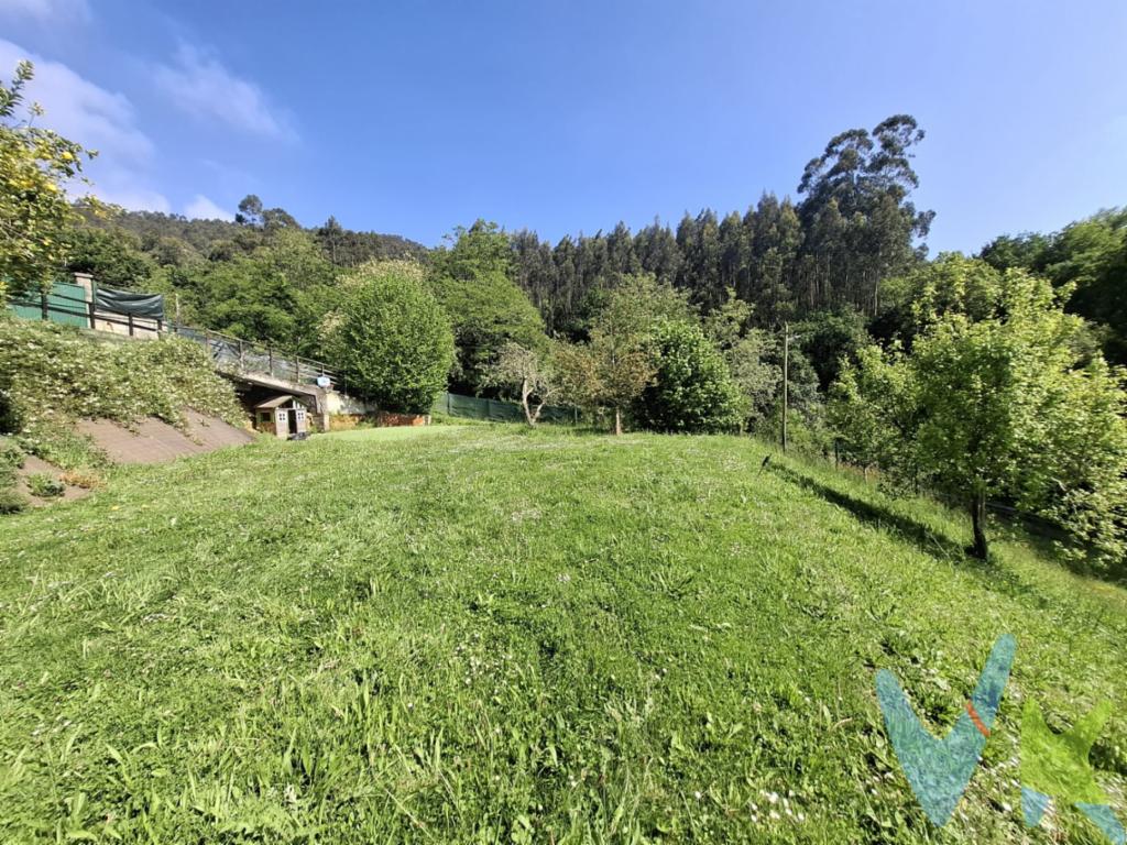 Con la llegada de la primavera, los días se alargan y apetece todavía más salir de la vivienda habitual y disfrutar de la naturaleza, compartir comidas y sobremesas con amigos y familia, ver el atardecer y en cuanto anochece, el cielo cubierto de estrellas.En un entorno privilegiado de Gijón que nos ofrece apreciar las posibilidades dentro del núcleo rural con la proximidad del urbano, os presentamos esta propiedad singular en una finca de 1.640m2 hasta 300 edificables que dispone de un bonito jardín, un mini huerto donde poder cultivar tus propias hortalizas, árboles y unas amplias, vistas muy chulas. Resguardada del aire por el Monte Deva y cerrada todo el entorno por malla Hércules. Es perfecta para quien quiera tener un fin de semana donde desconectar, pero también para disfrutar a diario de la naturaleza. Bien comunicada con la ciudad, sobre la finca se encuentran enclavadas 3 construcciones independientes con los siguientes usos: baño con ducha, parrilla exterior cubierta y espacio para almacenar leña y una zona de vivienda habilitada para poder pernoctar. 1º Aseo y lavandería: servicio exento del resto de la edificación. En su nivel inferior se localiza el cuarto de instalaciones. Baño con inodoro, plato de ducha, toallero eléctrico y lavadora. Debajo, cuarto de instalaciones: para almacenar aperos y el robot cortacésped Husqvarna.2º Vivienda: fin de semana. Espacio diáfano con salón, sofá cama, cocina de inducción, chimenea de leña con horno, frigorífico y termo agua caliente. Dispone de 2 ventanas velux que aportan mucha claridad. La parte superior dispone de un espacio de almacenaje.En el exterior, terraza con zona solarium. Toldo de tejido autolimpiable que protege del sol ya que por la orientación da durante todo el día.3º Barbacoa y Leñera. Zona de parrilla techada y con luz. Almacén para la madera. Tiene un bonito jardín, un mini huerto y variedad de árboles frutales. Dispone de instalación de riego programado con 3 puntos. Un depósito de agua de 500l. que recoge el agua de la lluvia permite regar sin coste.Zona de 55m2 con hierba artificial para juegos o instalar una piscina.Y si se quiere edificar, en la parte alta de la finca hay zona llana de alrededor de 400m. Alcantarillado y luz a la red. Leds en la vivienda y exteriores.A tan solo 300m. de la finca está dispuesto un contenedor de basura.Cuenta con servicio de transporte público. Parada de autobús, La Cuesta.Estamos seguros que os gustará, lo vemos?En el precio del inmueble no se incluyen los gastos de Notaría, Registro e Impuestos asociados a la operación. 