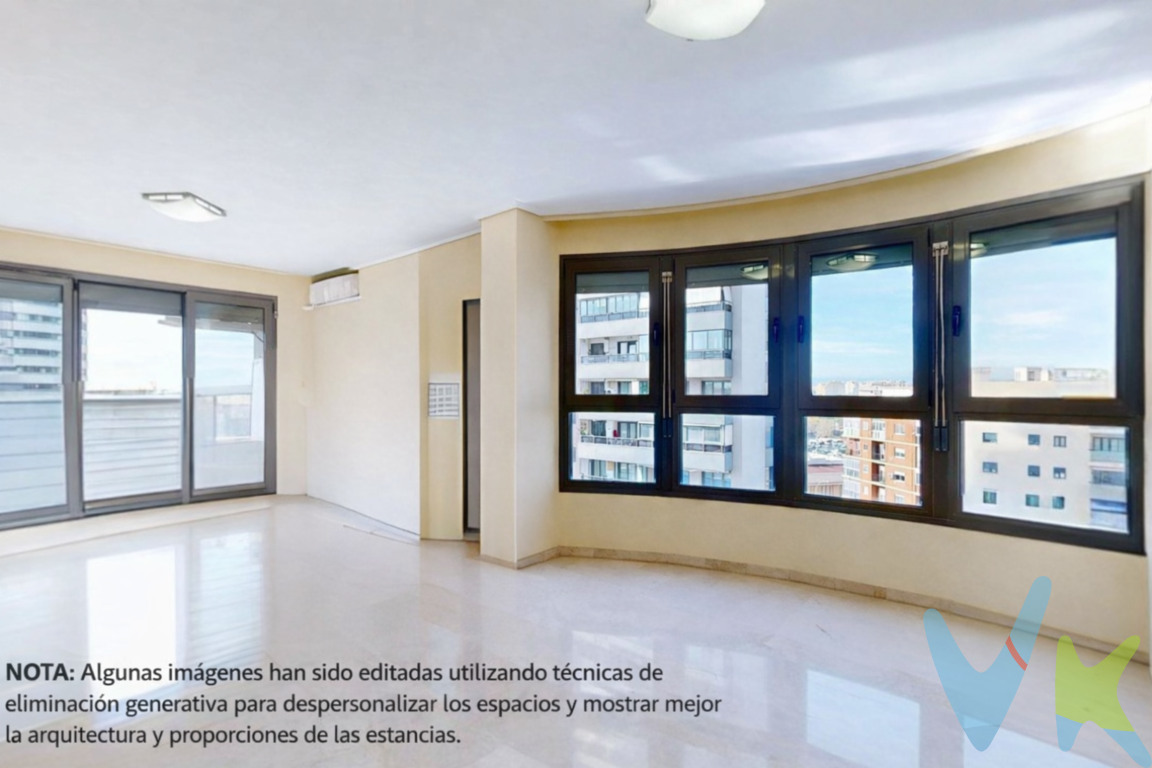 RACASA Torres de Quart te presenta, en exclusiva, una oportunidad única de adquirir una vivienda excepcional en una de las zonas más vanguardistas y demandadas de Valencia: la Avenida Cortes Valencianas. Este inmueble no es solo una casa, es un estilo de vida diseñado para quienes buscan amplitud, modernidad y una ubicación estratégica. Una vivienda pensada para el disfrute:Al cruzar el umbral, serás recibido por la elegancia de los suelos de mármol que recorren las estancias principales, aportando una luminosidad y frescura inigualables.Zona de Día: El amplio salón-comedor destaca por su diseño fluido, perfecto para crear distintos ambientes de relax y reunión social. Desde aquí se accede a una espectacular terraza cubierta de 23 m², un verdadero mirador privado donde disfrutar del clima valenciano durante todo el año. La vivienda cuenta con cocina office, totalmente equipada con espacio para una mesa y con salida a una amplia galería con orientación norte.Descanso y Confort: La vivienda dispone de cuatro dormitorios dobles(uno de ellos en suite), todos con pavimentos de mármol y armarios empotrados que maximizan el espacio. Para dar servicio a la familia, cuenta con dos baños completos con acabados en gres y paredes alicatadas, ofreciendo durabilidad y estilo.Calidad en Cada Detalle. Esta propiedad está equipada con tecnología y acabados de primera:2 plazas de garaje de acceso directo y un trastero de generosas dimensiones INCLUIDAS EN EL PRECIO. Aislamiento y Seguridad: Carpintería exterior de aluminio lacado con doble acristalamiento y persianas de PVC, junto a una elegante carpintería interior de madera barnizada. Incluye videoportero y conexión de fibra óptica con tecnología 5G.Climatización Total: Sistema de bomba de frío/calor por conductos para un confort térmico perfecto.El Residencial: Ubicado en un complejo de lujo, tendrás a tu disposición instalaciones que parecen de un resort privado:Refrescante piscina rodeada de cuidadas zonas ajardinadas.Pista de pádel para los amantes del deporte.Gimnasio totalmente equipado y club social para eventos.Parque infantil seguro para los más pequeños.La Zona:  Vivir en la Avenida Cortes Valencianas es estar conectado con todo. A un paso del Palacio de Congresos y rodeado de la mejor oferta gastronómica y de ocio de la ciudad. Con una comunicación excelente mediante metro y autobús, y un acceso rápido a las principales vías de salida de Valencia, tendrás servicios médicos, colegios de prestigio y centros comerciales a tan solo unos minutos.¡No dejes escapar esta joya inmobiliaria! En RACASA Torres de Quart estaremos encantados de acompañarte a descubrir tu próximo hogar. Llámanos ahora para concertar tu visita personalizada.El precio no incluye lo siguiente: honorarios de la agencia inmobiliaria, impuestos (IVA, ITP) y otros gastos de la Compraventa (notaria, gestoría y registro). La oferta está sujeta a cambios de precio o retirada del mercado sin previo aviso. Este anuncio en su conjunto, incluyendo textos, fotos, imágenes o cualquier otro contenido del mismo, no es vinculante dado que la información es ofrecida por terceros y puede contener errores. Se muestra a título informativo y no contractual.Número de Registro de Agentes de Intermediación Inmobiliaria de la Comunidad Valenciana: RAICV-1405. .