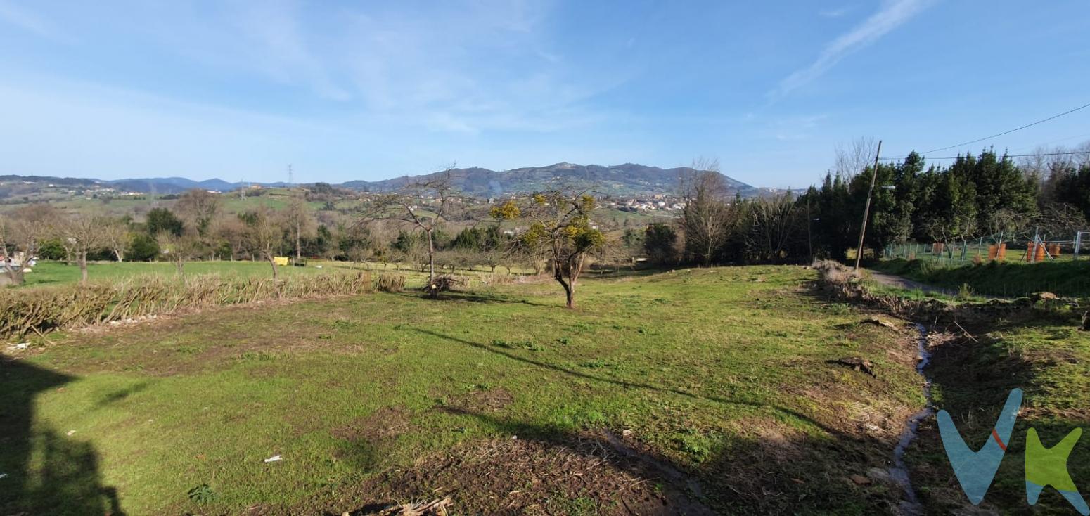 Finca edificable de 3000 metros en OVIEDO. Con todos los servicios: Agua, Luz, Alcantarillado... Esta enorme parcela además está a 100 metros de la carretera general N-634 por lo que tendrás excelentes comunicaciones pero con tranquilidad y apartada del ruido de los coches. A menos de 10 minutos del centro de Oviedo es una parcela llana y lista para que construyas TU CASA! Anímate a consultarnos y te ayudaremos a elegir el chalet de tus sueños!