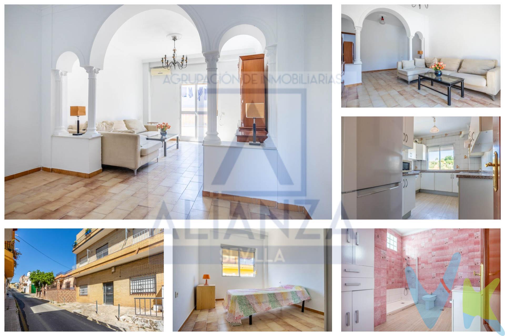 ¡Tu nuevo hogar te espera en Camas!. Descubre este sensacional piso de 90 m² en una primera planta sin ascensor, ubicado en la calle Camino del Monte, Camas. Imagina.. •	Despertarte cada mañana con la luz del sol inundando tu cocina totalmente equipada, lista para preparar un delicioso desayuno. •	Disfrutar de un amplio y luminoso salón, perfecto para relajarte en familia o con amigos. •	Descansar en una de las tres amplias habitaciones exteriores, todas ellas llenas de luz natural con el cantar de los pájaros de fondo. •	Sentirte a gusto en tu nuevo hogar, gracias a su diseño funcional y acogedor. Este piso no es solo una vivienda, es un estilo de vida. No lo pienses más y ven a descubrirlo por ti mismo. ¿Qué te ofrece este piso?. •	90 m² de espacio luminoso y acogedor. •	3 habitaciones exteriores. •	1 baño completo. •	Amplia cocina totalmente amueblada. •	Luminoso salón dividido en dos ambientes. •	Terraza que abarca toda la fachada del edificio. •	Primera planta sin ascensor. •	Ubicado en una zona tranquila de Camas. •	Precio: 99.900 €. ¿Te interesa? Contacta con nosotros para concertar una visita y déjanos ayudarte a encontrar tu nuevo hogar. ¡No te pierdas esta oportunidad!. Informamos a nuestros clientes que el precio de venta no incluye lo siguiente: honorarios de la agencia inmobiliaria, impuestos (el Impuesto de Transmisiones Patrimoniales, I.V.A. o A.J.D., en su caso), otros gastos de la compraventa (gastos de registro de la propiedad, notaría, gestoría ni de posible financiación). Documento F.I.A. a disposición del consumidor según Decreto 218/2005 Junta de Andalucía y Ley 12/2023, de 24 de mayo, por el Derecho a la Vivienda.