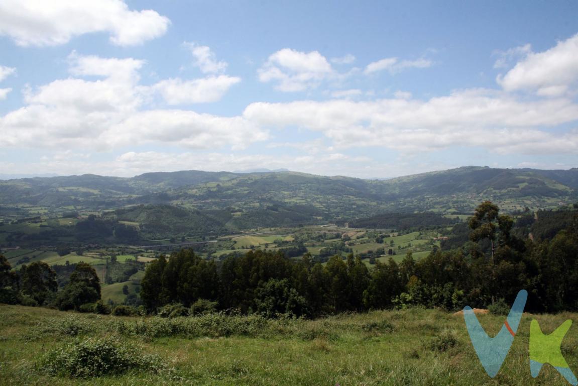 Venta de parcela edificable en Villaviciosa-Asturias. Si lo que quieres son buenas vistas, esta es la parcela que estabas buscando. Vistas inmejorables desde las que incluso puedes divisar los Picos de Europa y la Sierra del Sueve. Ubicada en un bonito y tranquilo entorno rural del concejo de Villaviciosa ,a tan solo 10 minutos de la capital del concejo, con muy buenos accesos por carretera nacional, y a tan solo 8 minutos del enlace con el autovía del Cantábrico. Parcela edificable de 1250 m2 con posibilidad de construcción de una vivienda unifamiliar de hasta 300 m2. Se vende con Proyecto.En el precio de este inmueble no van incluidos los gastos de notaria, ni de registro, ni el 8% del Impuesto de Transmisiones Patrimoniales.Le atendemos  también en Inglés ,Francés ,e Italiano, ya sea presencialmente en nuestra oficina, como en el teléfono, email, whatsapp..