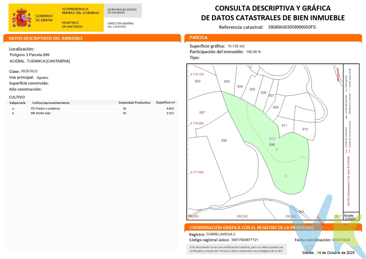 En el entorno de Tudanca, presentamos esta magnífica finca.Esta finca, de casi 16.000 m2, está clasificada como rustica de uso agrario.El entorno de Tudanca ofrece un paisaje de ensueño. La proximidad a espacios naturales permite disfrutar de actividades al aire libre como el senderismo, el ciclismo, o simplemente deleitarse con la fauna y flora locales. El aire puro y el canto de los pájaros brindan un ambiente relajante que favorece el descanso y la desconexión del bullicio urbano.