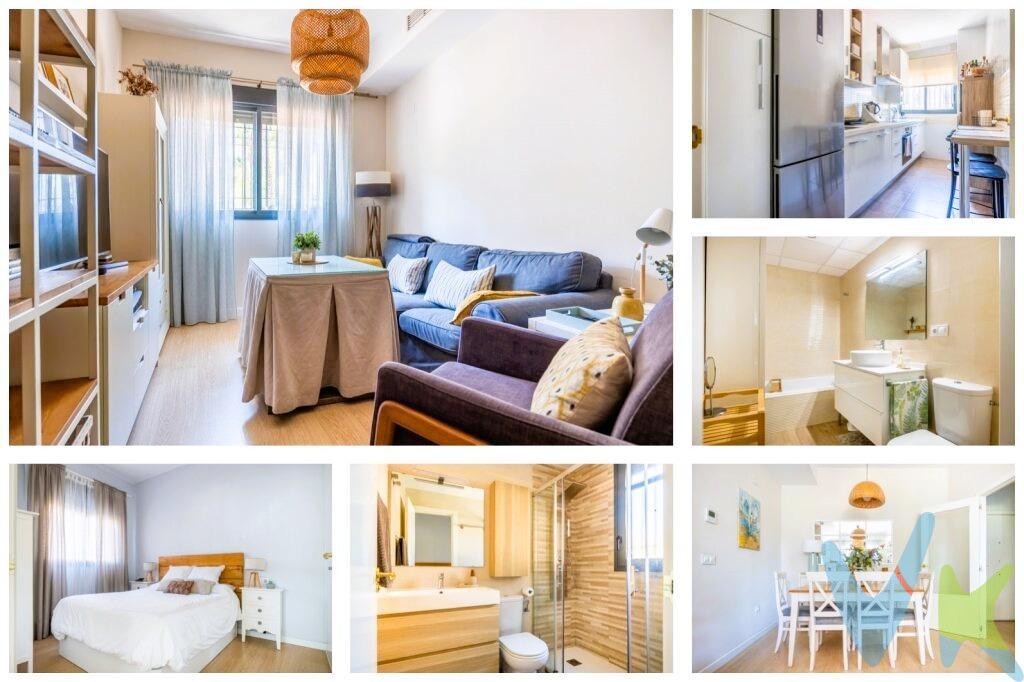 Atención familias!!! Disponible a la venta este precioso piso ubicado en Jardines de Hércules, una zona muy exclusiva y bien comunicada con el centro de Sevilla. La vivienda es construcción del 2009 Y tiene calidades mejoradas  (reforma del 2018). La vivienda está adaptada para personas con discapacidad y todas las puertas son de ancho especial. Cabe destacar la amplitud de sus estancias por la gran altura del techo (2.90 mt) y es muy luminoso ya que todas las estancias son exteriores y la orientación es sur con bonitas vistas al parque. La vivienda es de VPO precio limitado, tiene 107 m2 construidos distribuidos en:. * Hall de entrada. * Cocina independiente amueblada de diseño con encimera DEKTON y equipada con todos los electrodomésticos marca SIEMENS: campana extractora, placa de inducción, horno pirolítico, microondas, lavadora - secadora, lavavajillas integrado, y frigorífico. El termo es de gas natural.  . * Amplio salón - comedor con gran ventanal con vistas al parque. * Distribuidor de ancho especial. * Dormitorio principal con vistas a la calle, con gran armario empotrado de 4 puertas revestido con doble altillo y con baño en suite reformado con placa ducha hidromasaje con mampara, lavabo encastrado en mueble de almacenaje y mueble auxiliar de almacenaje. El baño dispone de ventilación directa. * Dormitorio 2 con vistas al parque con armario empotrado de 3 puertas revestido con doble altillo. * Dormitorio 3 también con vistas al parque. * Segundo baño reformado con bañera de acho especial, con lavabo sobre mueble de almacenaje y segundo mueble auxiliar de almacenaje. Tiene falso techo registrable con máquina de aire acondicionado centralizado instalada nueva del 2021 marca MITSUBISHI. El precio de venta incluye plaza de garaje en sótano -1 del edificio. De comunidad se paga 49€/mes y de IBI 275€ al año. . En cumplimiento de las obligaciones de información previstas Disp. final 3ª de la Ley 10/2025, de 28/diciembre, de servicios de atención al cliente y transparencia, así como en la normativa sectorial vigente, y RD 218/2005 de Inf. de la Junta de Andalucía, el PVP no incluye los gastos e impuestos inherentes a la adquisición, los cuales se desglosan estimados o con posibilidad de calcularlos a continuación; los gastos más ajustados serán dados en el D.I.A. en la visita al inmueble, o antes. *Gastos de Notaría: La Minuta se calculará según al arancel notarial oficial: Anexo I, del Real Decreto 1426/1989, de 17 de noviembre. Enlace:notariared.com/calculadora-gastos-compra-vivienda/ . *Gastos de Registro de la Propiedad: La inscripción se facturará según el arancel oficial: ANEXO I, del Real Decreto 1427/1989, de 17 de noviembre. Igual enlace anterior . *Gastos de Gestión (Gestoría): Los honorarios por la tramitación administrativa, liquidación de impuestos e inscripción registral ascienden de forma estimativa a [363 € aprox.] (IVA incluido), aunque depende de cada caso, y su dificultad. *Honorarios Agencia del Vendedor: incluidos en el PVP. *Honorarios Agencia del comprador: La agencia prestará los servicios de información, asesoramiento y acompañamiento previstos en el Encargo de Servicios y en el F.I.A.(Ficha Información Abreviada) Si solicita servicios adicionales o personalizados, sus honorarios serán informados previamente, de forma individualizada y por escrito, conforme a la libertad de pactos y a la normativa vigente. *Si necesita Financiación, su banco le informará . *Impuesto sobre Transmisiones Patrimoniales (ITP): Se aplicará el tipo impositivo vigente en Andalucía (7%, 6%, 3,5%, etc, aplicables según las circunstancias personales del comprador o las características del inmueble). El impuesto se devenga sobre el superior entre el Valor de Referencia de Catastro y el PVP. Puede calcular su situación personal en el portal oficial de la A.T. de Andalucía. enlace:juntadeandalucia.es/organismos/economiahaciendayfondoseuropeos/areas/tributos-juego/tributos/paginas/impuestos-cedidos-transmisiones.html