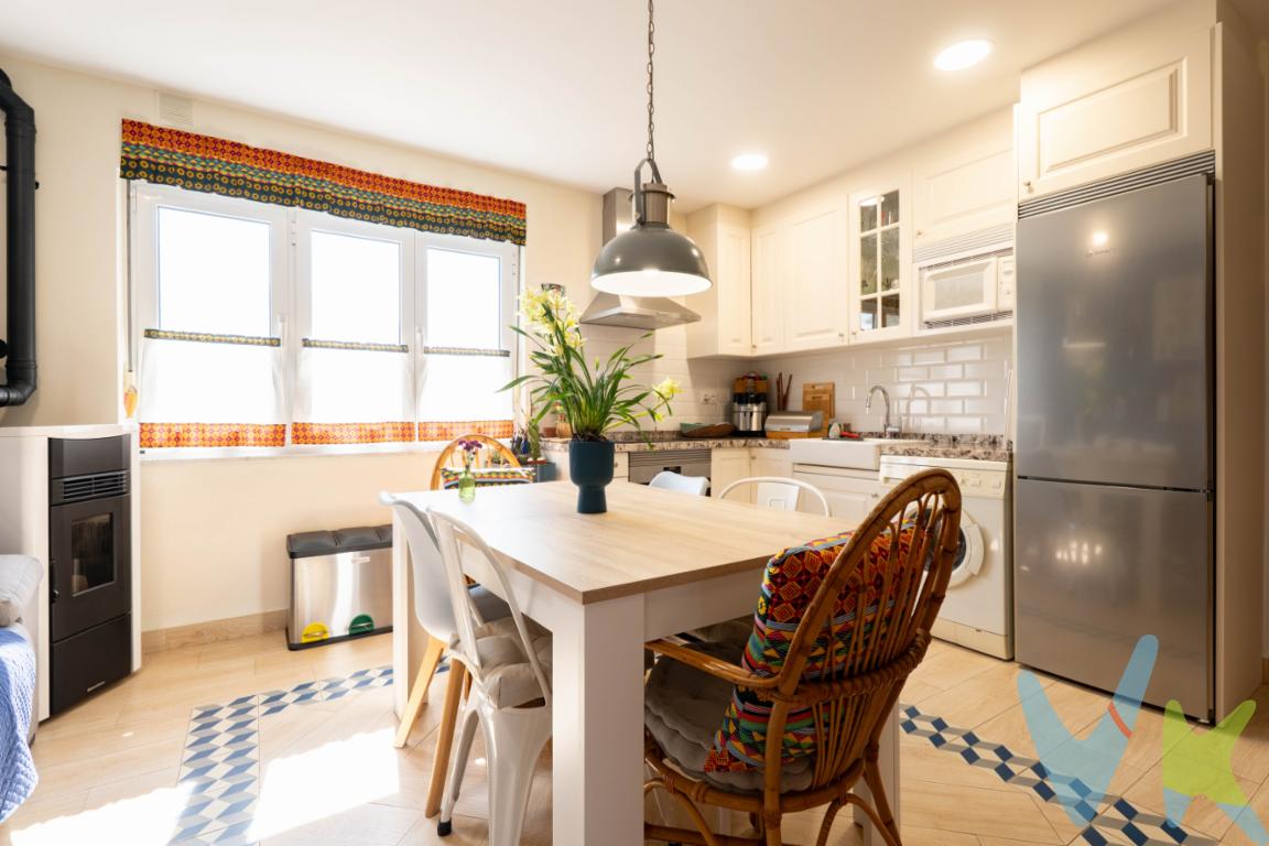 En el tranquilo barrio de La Camocha, ponemos a la venta esta preciosa vivienda recientemente reformada que se compone  de tres dormitorios, con cocina-salon y baño.La vivienda presenta un estado inmejorable, totalmente exterior, con cocina, puertas, suelos y ventanas totalmente renovadas, calefacción proporcionada por caldera de Pellets. Tiene orientación Sur que le da una luminosidad esplendida y la vez muy soleada. Ubicada en la zona centro de Vega-La Camocha, con todos los servicios a tu alcance, colegios, centro de salud, centro municipal, comercios, zonas deportivas, piscina municipal, locales de restauración. Se ubica a cinco minutos de la Autovía Minera, y con líneas directas de Bus al centro de la ciudad, para que las comunicaciones no sean un problema a la hora de decidirte.No lo pienses más y llámanos, estaremos encantados de enseñártela. En el precio no están incluidos el 8% de Impuesto de Transmisiones Patrimoniales, ni los gastos de Notaría y Registro.