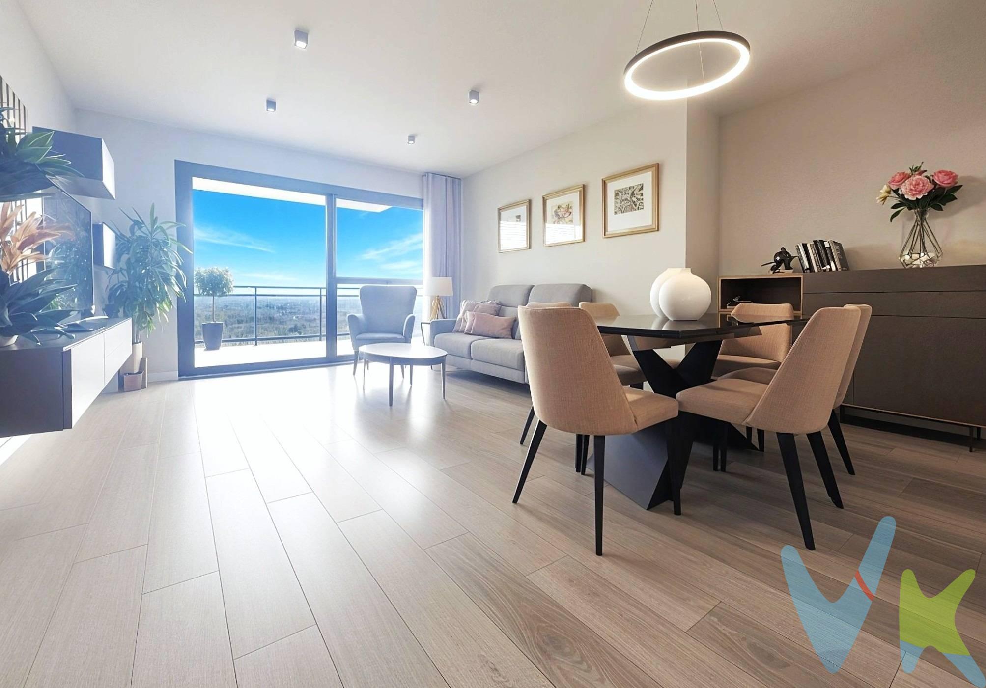 POSIBLEMENTE.. EL MEJOR PISO EN VENTA DE REUS. Después del amplio reportaje fotográfico que les hemos ofrecido en exclusiva, estamos seguros que coincidirán con nosotros que  les acabamos de presentar el mejor piso  en venta de la ciudad, tanto por su:.  .  - UBICACIÓN. Situado en un enclave único, el más valorado y solicitado de la ciudad, zona Mestral / Mas Mayner, a tocar del Centro Comercial Fira Reus (Parc de Sant Jordi). Cerca de todo, con todos los servicios a su alcance, con las mejores escuelas e institutos del municipio, supermercados, rápidos accesos a las entradas y salidas de la localidad, zonas verdes, estación de tren, centros deportivos.. y a escasos 5 minutos a pie del centro histórico y comercial de la ciudad.  .  -CONSTRUCCIÓN (año 2023). Se trata de unos de los edificios más icónicos construidos del siglo XXI en nuestro territorio, con acabados y materiales de primera calidad. Nos ofrece un confort y calidad total, tanto dentro del inmueble como en sus zonas comunes, donde podremos gozar de una fabulosa piscina y de una espectacular sala privada ideal para celebrar fiestas con amigos y familiares, tanto para los más peques de la casa como para los seniors. Sin olvidarnos de la elegante y vanguardista zona de entrada que nos conduce tanto a las viviendas como al garaje, donde encontraremos una amplia e indispensable plaza de parking privada con capacidad para coche y moto, INCLUIDA EN EL PRECIO. Edificio equipado con doble ascensor y sin ningún tipo de  barreras arquitectònicas.  .  -DISTRIBUCIÓN y EQUIPAMIENTO. El inmueble ocupa  una superficie construida interior de 136m²,  más 30m² de una perfecta terraza con unas vistas espectaculares y una polivalente galería/lavadero de más de 5m² . La vivienda nos regala un amplio y luminoso  salón/comedor con acceso directo a la terraza, una amplia y equipada cocina que también accede a la terraza, un total de 4 habitaciones, una de ellas tipo suite y tambíen con acceso a la terraza. Un elegante Hall/distribuidor que entiende a la perfección la habitabilidad de este hogar y 2 preciosos baños completos. Y todo ello, con materiales y equipamiento de primerísima calidad; aire acondicionado por conductos frío/calor, calefacción de gas natural, exteriores de aluminio climalit, suelos de parquet y porcelánico.. Po último, desearles que ya tengan televisor, porqué será lo único que van a necesitar para entrar a vivir en este espectacular hogar, porqué tanto el mobiliario de su interior, el de la terraza, cortinas, lámparas, electrodomésticos de la cocina, el vestidor, el despacho..todo será para ustedes, TODO QUEDA INCLUIDO EN EL PRECIO. #PISO DE 4 HABITACIONES# TERRAZA DE 30m²# AÑO CONSTRUCCIÓN 2023#PISCINA#SALA DE FIESTAS Y OCIO#AMPLIA PLAZA DE PARKING#MOBILIARIO#ELECTRODOMÉSTICOS#ZONA MESTRAL / MAS MAYNER#..  ¿POSIBLEMTE EL MEJOR PISO DE REUS? - ¡¡Sí !! estamos seguros de ello - ¿y ustedes?.  Concierten una visita con nosotros y compruébenlo "in situ". Les atenderemos con mucho gusto.