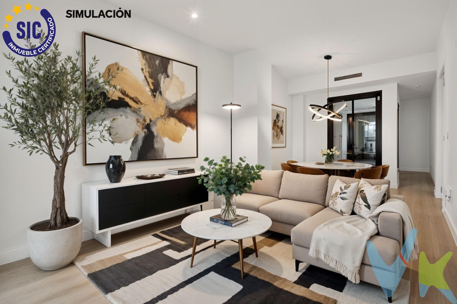 Descubre este espectacular piso a estrenar de 114 m² construidos, pensado para enamorar desde el primer momento. Garaje opcional por tan solo 20.000€. Ubicado en pleno centro de Paterna, combina a la perfección amplitud, modernidad y calidades premium. La vivienda ofrece 3 amplias habitaciones y 2 baños completos, con una distribución inteligente que aprovecha cada rincón. El verdadero protagonista es su luminoso salón-comedor, bañado por luz natural gracias a sus grandes ventanales, con salida directa a una fantástica terraza donde disfrutar del aire libre sin salir de casa. Además, cuenta con un encantador patio interior acristalado, que aporta un extra de luz y un toque único tanto al salón como al pasillo, creando una sensación de espacio y bienestar inigualable. La cocina, equipada con placa vitrocerámica, horno y campana extractora, incluye una práctica galería independiente, perfecta para el día a día. En cuanto a calidades, este piso marca la diferencia:. Suelos porcelánicos imitación madera. Ventanales de PVC Climalit en elegante color negro. Armarios empotrados en todas las habitaciones y en el recibidor. Pensado para tu confort en cualquier época del año:. Sistema de climatización frío/calor por bomba. Agua caliente mediante aerotermia. Calificación energética B, que garantiza eficiencia, ahorro y sostenibilidad. Incluye una amplia plaza de garaje en sótano -1, con rampa de acceso de poca pendiente, lo que facilita la entrada y salida, y con espacio cómodo para maniobrar y aparcar sin complicaciones. Una vivienda moderna, eficiente y lista para entrar a vivir, perfecta tanto para familias como para quienes buscan calidad de vida en una ubicación privilegiada. No dejes pasar esta oportunidad. Tu nuevo hogar te está esperando. VENTA:. PVP 305.000€.  Gastos e impuestos no incluidos en el precio. La compra conlleva impuestos y gastos de formalización para el comprador. A título orientativo se informa que en segundas transmisiones el ITP con carácter general en Valencia es del 10%, pudiendo existir otros tipos impositivos atendiendo a las circunstancias  personales del comprador u otras circunstancias previstas legalmente. Base imponible del impuesto el mayor valor entre el precio de compraventa, la tasación o el valor de referencia catastral. En cuanto a los gastos de notaría y registro, en su caso,  suelen oscilar aprox; entre 1,5% y 2,5% (aranceles variables según precio, n.º de copias y complejidad). El comprador elige notario. Si el comprador precisase de hipoteca: tasación, condiciones y costes bancarios serán según entidad elegida por el comprador, así como los gastos de gestoría, y cualesquiera otros gastos inherentes a la formalización de la compraventa que legalmente correspondan a la parte compradora, salvo pacto expreso en contrario con el vendedor. El consumidor tiene, conforme a la normativa vigente, a su disposición información y documentación adicional relativa al inmueble y condiciones de la compraventa, que podrá ser consultada en C/Joaquín Costa 4, bajo 46005 Valencia o urbe2@remax.es. Honorarios de mediación inmobiliaria a cargo del  COMPRADOR: (3% del precio final de venta más IVA (21%), salvo otro pacto.); y de VENDEDOR (según acuerdo con el mismo). Se informa al consumidor que la agencia actúa como intermediaria inmobiliaria en la operación, estando cualquier eventual compraventa y sus condiciones sujeta a la aceptación expresa del propietario-vendedor y a la posterior formalización del correspondiente contrato.