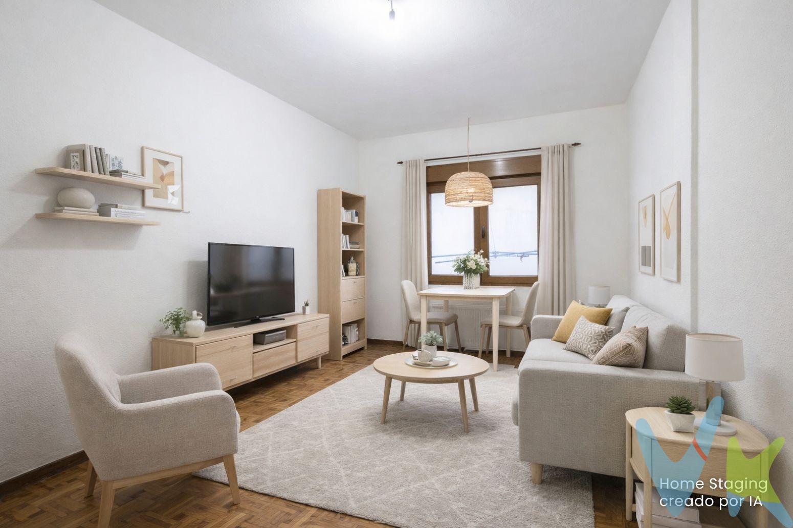 Ponemos a la venta estta vivienda para reformar a tu gusto, situada frente al colegio los Jesuitas, de 2 habitaciones, cocina, salón y  baño. Con 2 huecos al exterior, salón y dormitorio, y la cocina con otra habitacion a patio de manzana,  lo que le proporciona mucha luminosidad y sol durante las horas centrales del día. Actualmente el edificio no tiene ascensor, pero está en proyecto la instalacion del mismo, lo que le proporcionará una valor añadido importante. La cocina, es amplia y con espacio de comedor, para poder hacer la vida familiar como antaño, con muebles de castaño.  En una de las mejores ubicaciones que se puedan tener, cercanía con Colegios, Centro de salud, Centros Comerciales y a 4 minutos del paseo de  Begoña. Y si lo que te gusta es la playa, la tienes a menos de 10 minutos andando para disfrutarla. No puedes dejar de pasar la oportunidad de visitar esta propiedad, ideal para crear tu propio hogar o para inversión.  Llámanos, estaremos encantados de enseñártela. Informamos a nuestros clientes compradores que en el precio de venta no se incluyen los siguientes conceptos: honorarios de la agencia al comprador, ni el impuesto de transmisiones patrimoniales ni otros gastos de la compraventa (registro de la propiedad, notaría, etc)