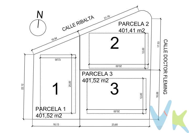 Parcelas urbanas en venta muy cerca del mar. Calle Ribalta, próximas al hotel Trinimar, a unos 300 metros de la playa del Heliópolis. Opción de varias tipologías, con diferentes metros y precios, así como la opción de comprar la parcela o de elaborar un proyecto llave en mano. Los gastos y gestiones de segregar el solar están incluidos en el precio y se puede pedir licencia de obras de forma inmediata ya que son parcelas urbanas sin necesidad de ningún trámite previo. La opción más económica es de 180.700€. Por mandato expreso del propietario comercializamos este inmueble mediante contrato de multi-exclusiva, por el cual numerosas agencias colaboradoras, nacionales e internacionales, ofrecen esta vivienda a sus potenciales compradores, todo ello garantizando un servicio de calidad, un trato fácil, sencillo y sin interferencias de terceros, ya que la gestión es a través de nuestra agencia. *Impuestos, gastos de compraventa tales como honorarios agencia y financiación no incluidos. . 