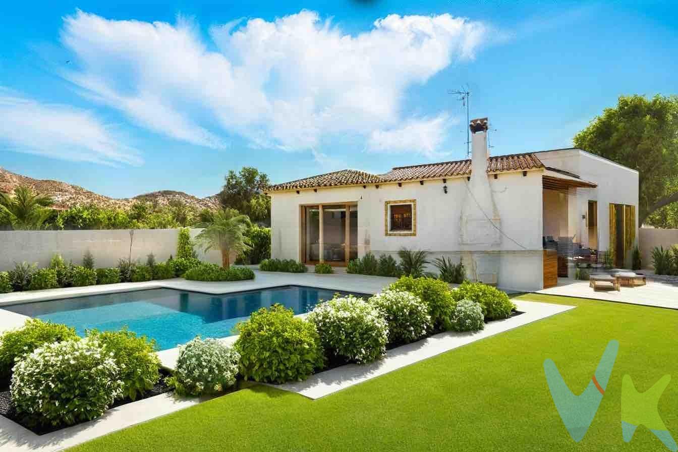 Descubre este encantador chalet ubicado en la zona del Marquesado, Chiclana de la Frontera. Con una superficie construida de 67 m², en una parcela de 483 m2 esta propiedad cuenta con un acogedor salón-cocina ideal para disfrutar momentos inolvidables 🍽️✨. Dispone de dos cómodas habitaciones: una doble y otra sencilla 🛏️🛌, así como un baño reformado que añade funcionalidad a tu día a día 🚿🚽. La cocina está equipada solo con muebles lo que te brinda libertad para personalizarla según tus gustos 🎨🍴. La carpintería interior es completamente en madera aportando calidez al ambiente mientras que el suelo es de gres facilitando su mantenimiento 🔑🥇. NOTA: En la galeria de imagenes, hay algunas, que están recreadas virtualmente, para que sirvan de ejemplo decorativo, para que el cliente pueda tener una muestra de cómo podría quedar la estancia, advirtiendo que el contenido de las mismas no existe en la propiedad. Con orientación sur ☀️🌅, tendrás luminosidad natural durante todo el año! Además podrás relajararte junto a la chimenea o disfrutar del amplio jardín privado donde los sueños se hacen realidad 🌈🐦. Esta propiedad también incluye patio, porche y piscina propia 🏊‍♂️💦 perfectos para esos días soleados; además tienes supermercados cercanos e instalaciones como tranvías 📍🚋 disponibles casi al lado ¡y parking incluido! No pierdas esta oportunidad única. Comercializamos este inmueble en exclusiva, lo que le garantiza el acceso a toda la información y un servicio de calidad. En cumplimiento del Decreto de la Junta de Andalucía 218/2005 del 11 de Octubre, se informa al cliente que los gastos notariales, registrales, ITP y otros gastos inherentes a la compraventa no están incluidos en el precio. Igualmente disponemos del Documento Informativo Abreviado de la Propiedad (D.I.A) , y de un Seguro de Caución para garantizar las cantidades entregadas a nuestra Agencia en concepto de Reserva y/o Arras.