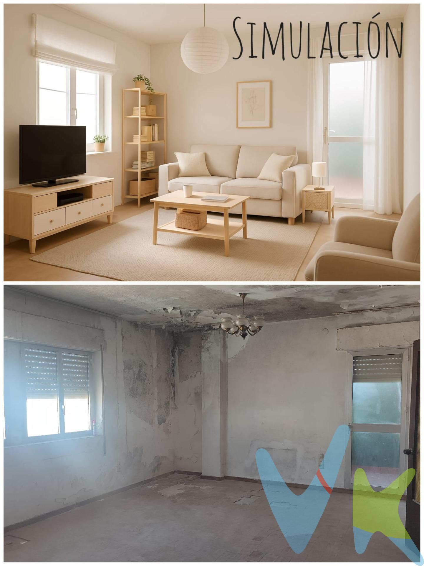 Presentamos la oportunidad de adquirir una vivienda de tres dormitorios y dos baños para reformar y poder crear la casa de tus sueños, adaptándola a tus gustos y necesidades. . Ubicada en una de las mejores zonas de Cádiz, a sólo unos minutos de la playa y muy cerca del centro histórico. Rodeada de comercios, parques, supermercados.. . La vivienda cuenta con acceso a piscina comunitaria en la última planta y con portero físico. No dejes pasar la oportunidad de darle vida a la casa que siempre has soñado!!. Gastos, Impuestos y Honorarios de la Agencia no Incluidos.  Si estás interesado en esta vivienda, contacta con nosotros, te ayudamos a encontrar la casa de tus sueños. 