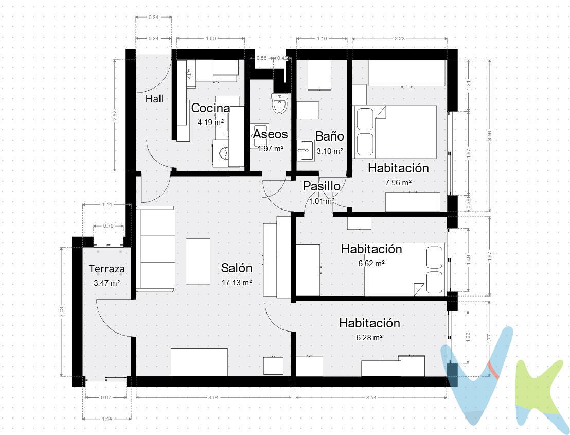 ¿Buscas crear la casa de tus sueños desde cero o una inversión con alta rentabilidad? Este piso en la Calle Membezar  es exactamente lo que necesitas. Por solo 174.000€, esta vivienda destaca por contar con ascensor, un elemento clave que revaloriza por completo la propiedad y garantiza total comodidad. El inmueble se encuentra para reformar, ofreciéndote un lienzo en blanco para diseñar la distribución, materiales y acabados totalmente a tu gusto.Ubicado en una zona consolidada y con excelente conectividad. Ideal tanto para familias que quieren un hogar a medida como para inversores que buscan maximizar su capital.¡No dejes escapar esta oportunidad única en la zona! Contacta hoy mismo para agendar tu visita. La vivienda consta de salón cocina, baño, aseo 3 dormitorios y terraza acristalada con muchas posibilidades de distribuirla a tu gusto. La finca está adapatada para personas con movilidad reducida y tiene ascensor. El entorno cuenta con :. -	TRANSPORTE: Renfe Asamblea de Madrid Entrevías, autobuses, línea 103, 144, 111, 24 y nocturno N9. -	EDUCACIÓN: Colegio Giner De Los Ríos, Colegio Liceo Cónsul, Colegio Ruano. -	CENTROS MÉDICOS: Centro de salud Entrevías. -	SUPERMERCADOS: Ahorramás, Día. Mercado Mediodía. -	CENTROS DEPORTIVOS: CDM Entrevías y CDM El Pozo. -	AUTOPISTAS: Cercano a M-30. En cumplimiento de lo dispuesto en el artículo 20 del Texto Refundido de la Ley General para la Defensa de los Consumidores y Usuarios, en su redacción vigente desde el 28 de diciembre de 2025, se informa expresamente de que el precio publicado no incluye los impuestos ni los gastos adicionales derivados de la compraventa, tales como el Impuesto de Transmisiones Patrimoniales o el IVA en su caso, Actos Jurídicos Documentados, aranceles notariales y registrales u otros gastos inherentes a la operación, los cuales se determinarán en función del precio final de cierre de la compraventa. El precio final ofertado respeta la normativa reguladora de precios que resulte aplicable. Asimismo, la presente operación devengará honorarios de intermediación profesional equivalentes, como máximo, al 3% del precio final de compraventa, más el IVA vigente, que serán abonados por la parte compradora. 