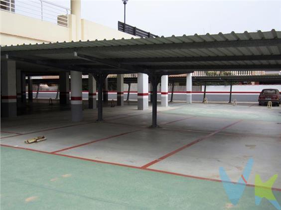 Plazas de aparcamiento en el edificio La Caleta en Peñíscola con una superficie standard de 9,90 m2 y capacidad para un vehículo. Al margen de la superficie registral que se trasmite, existen espacios libres perimetrales que mejoran la maniobrabilidad y capacidad. Se diferencian dos áreas, una cubierta por el mismo edificio y otra exterior con cubierta metálica. Situado a escasos 200 metros de la playa y 2,5 kilómetros del centro urbano y zona de servicios. (*) Gastos, impuestos y honorarios de agencia no incluidos en el precio