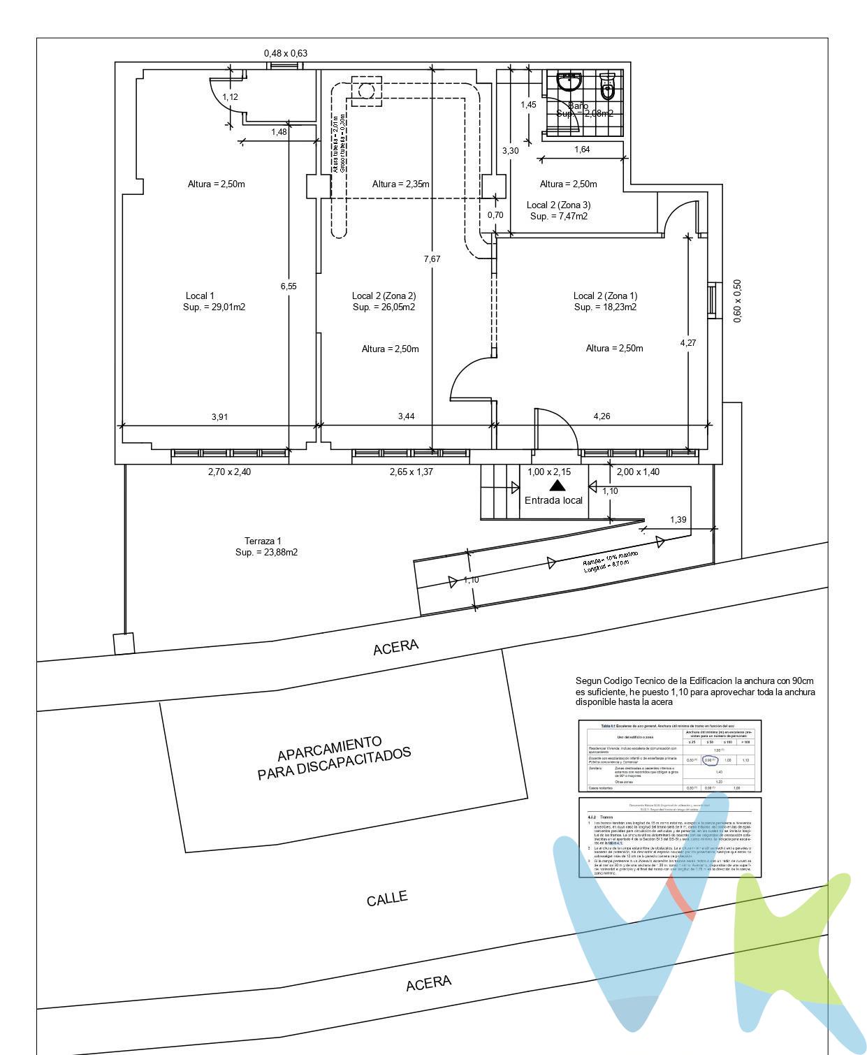 En venta dos locales comerciales con un total de 93m2  , el pequeño tiene una superficie  de 31 metros cuadrados y el grande tiene 63 metros cuadrados. Tiene un baño y se venden juntos. Ideal para lanzar tu negocio o para convertir en tu vivienda.  .  Los metros cuadrados son aproximados.  .  Este inmueble es en exclusiva, con lo que le facilitamos cualquier información sobre la vivienda. Por este motivo, solicitamos no molesten al propietario, ocupantes de la propiedad, vecinos o conserje de la comunidad.  .  El precio indicado puede sufrir variaciones. En todos los casos los precios expuestos son más impuestos y gastos derivados de la transmisión del inmueble.  .  Muchas gracias por su comprensión.