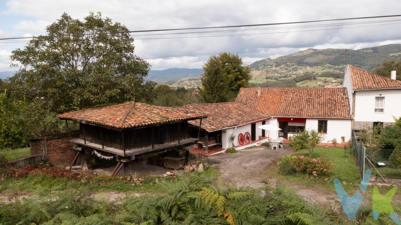 En el  barrio de Olivares, Oviedo, ofrecemos en venta una acogedora casa que combina la posibilidad de vivir en el campo y en la ciudad al mismo tiempo. Esta encantadora  vivienda , construida en el año 1900, despliega el  encanto  de una casa \"mariñana\"  que se mantiene intacto a lo largo del tiempo, ofreciendo al mismo tiempo comodidades modernas para un estilo de vida urbano.Ubicada en una parcela de 3700 m2, esta vivienda es un oasis de tranquilidad dentro de la ciudad. Con 169 metros cuadrados útiles y un total de 290 metros construidos, la casa se distribuye   en 3 habitaciones , mas otra anexa a la casa, perfectas para una familia en crecimiento o para aquellos que buscan espacios adicionales para taller  o hobbies, ya que las antiguas cabañas de conejos y gallinas se han reconvertido en almacén o cuarto de aperos y tendejón de la entrada a la casa con  pozo de agua con motor en cuarto de ocio es un espacio perfecto para comidas al aire libre.El terreno que rodea la propiedad es ideal para huerto, arboles frutales o simplemente jardinería. Despertarse cada mañana con vistas verdes y relajarse en su propio rincón de naturaleza se convierte en un lujo cotidiano. La zona ajardinada ofrece un ambiente perfecto para disfrutar de un café o una cerveza al atardecer.A solo 1 km de Oviedo y no mas de media hora de las playas, de Gijón o de Avilés, con una parada de autobús  a pocos metros, la conectividad con el resto de la ciudad es fluida y accesible. No tendrás problemas para desplazarte a cualquier punto de Oviedo rápidamente, lo que agrega un valor significativo a esta propiedad. La proximidad a una red de transporte eficiente es, sin duda, un fuerte punto a favor que asegura conveniencia en el día a día. El acceso a los servicios básicos: colegios , comercios, gasolineras está garantizado. Además de sus características destacadas, la amplitud de esta propiedad es un verdadero tesoro. Vivir en este hogar proporciona una sensación de libertad y confort difícil de igualar. Las habitaciones son espaciosas, permitiendo personalizarlas según los gustos y necesidades del comprador. La estancia principal de la casa se presenta como un lugar acogedor y versátil, y su típico hórreo asturiano , habilitado como dormitorio, perfecto tanto para momentos familiares como para recibir invitados.A lo largo del interior, encontrarás detalles que reflejan el carácter y la elegancia de su época de construcción. Sin embargo, estos se fusionan armoniosamente con todas las comodidades y actualizaciones necesarias para la vida moderna.Invitamos a todos aquellos interesados a visitar esta excepcional vivienda. Solo recorriéndola en persona podrás comprender y valorar completamente todas las ventajas y el encanto únicos que ofrece. No dejes pasar la oportunidad de vivir en una casa histórica, espaciosa y bien conectada en el corazón de Olivares, Oviedo. ¡Esperamos tu visita! 