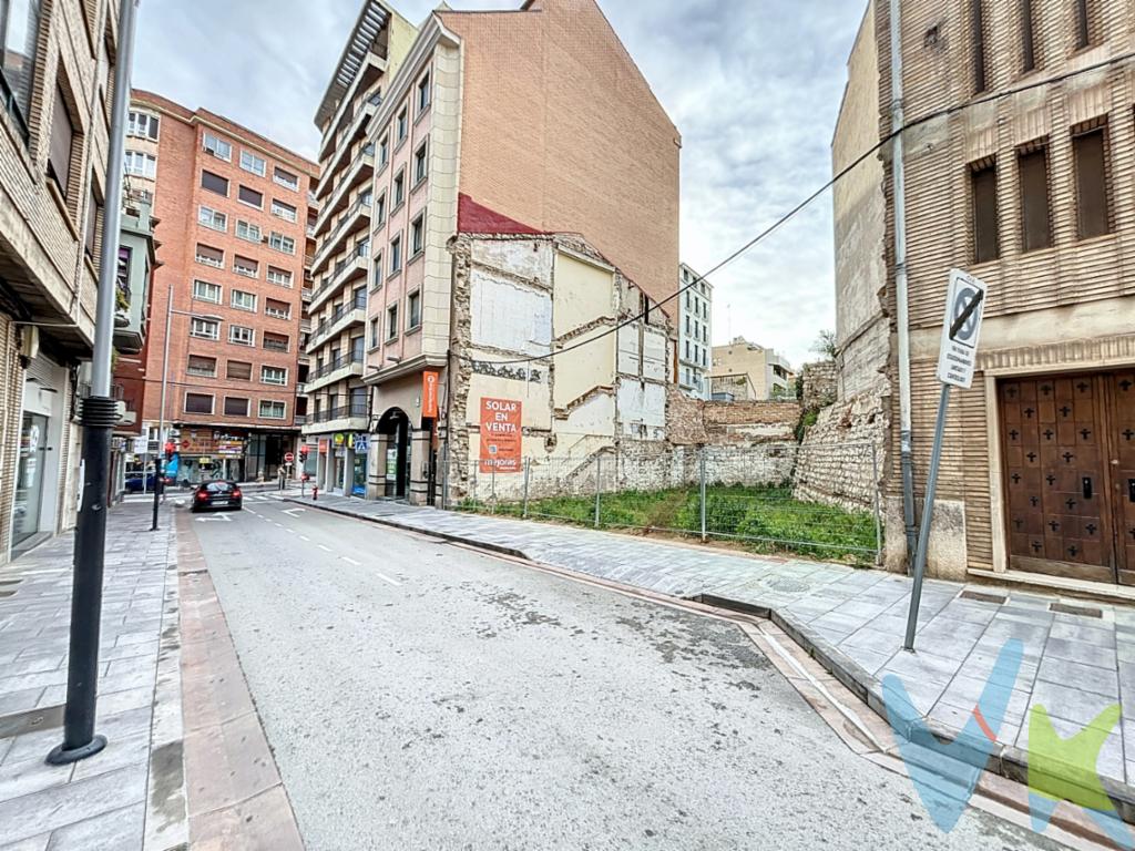 Suelo urbano junto a Paseo de Invierno. Ideal para unifamiliar o pequeña promoción de viviendas. Oportunidad única, su ubicación es inmejorable.