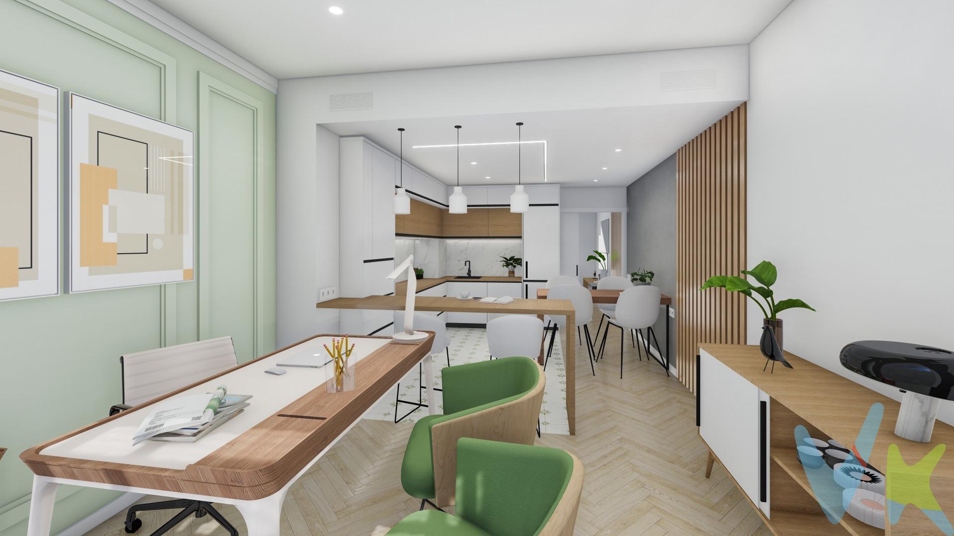 ¡Tu Espacio Ideal te Espera! Se Vende Local Oficina Reformado a Estrenar!. Haz realidad tus sueños empresariales con este encantador local oficina, ubicado a solo unos pasos de la estación de metro del Cabañal,  junto a la emblemática Blasco Ibáñez y muy próximo a la zona marítima de la Malvarrosa. . *Características Destacadas:. - *Reforma Integral:  Espacio renovado y moderno, listo para empezar a trabajar. - *Amplia Zona de Trabajo: Perfecta para fomentar la productividad y la creatividad. - *Office Equipado: Un lugar funcional para tus pausas y reuniones informales. - *Zona de Descanso: Un rincón acogedor para relajarte y recargar energías. - *Baño Privado: Comodidad y privacidad para ti y tu equipo. Actualmente se encuentra en proceso de reforma, y se entregará totalmente acabado. . Las imágenes y características de la publicación son meramente orientativas y no vinculantes. No dejes pasar esta oportunidad de establecer tu negocio en una buena ubicación . ¡Contáctanos y descubre cómo este local puede ser el hogar perfecto para tu proyecto!. -------------------------------------------------------------------------------------------------------------------------. Por mandato expreso del propietario, comercializamos este inmueble en exclusiva, lo que le garantiza el acceso a toda la información, a un servicio de calidad, un trato fácil, sencillo y sin interferencias de terceros. Por este motivo, se ruega no molestar al propietario, a los ocupantes de la propiedad o a los vecinos. Muchas gracias por su comprensión. Si usted es agente inmobiliario y tiene un cliente para este inmueble, llámenos: estaremos encantados de colaborar. Está disponible y a tu alcance, no esperes más y ven a visitarla