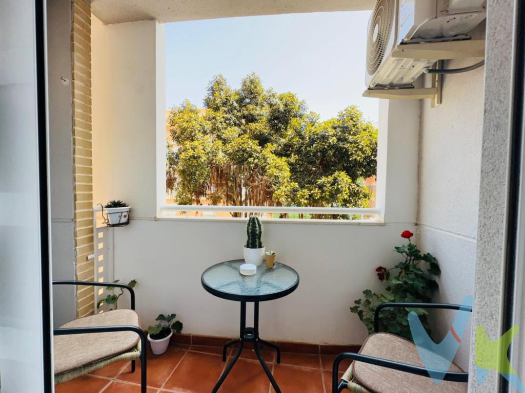 DISFRUTA DEL MAR TODO EL AÑO DE UN APARTAMENTO JUNTO A LA PLAYA EN PUERTO DE SAGUNTO.¿Imaginas despertar cada mañana a pocos pasos de la playa, disfrutando del suave clima mediterráneo? Esta vivienda lo hace posible.Situada en una de las zonas más valoradas y tranquilas de Puerto de Sagunto, este apartamento ofrece confort, luminosidad y espacios bien distribuidos para que vivas cómodamente durante todo el año o para disfrutar de unas merecidas vacaciones.Características Principales:.Superficie: 80 m² construidos - 69 m² útiles.Distribución funcional:.Amplio salón-comedor con cocina abierta tipo office, proporcionando un espacio moderno y diáfano.2 habitaciones amplias, ambas con armarios empotrados, perfectas para aprovechar al máximo cada espacio.2 baños completos con acabados cuidados y en excelente estado.Espacios exteriores para disfrutar:.Terraza (patio) privada de aproximadamente 10 m², ideal para relajarse, tomar el sol o compartir momentos especiales con familia y amigos.Acogedor balcón equipado con espacio para una mesa y dos sillas, ideal para desayunar cómodamente mientras disfrutas de las vistas al exterior.Confort y calidad:.Aire acondicionado Split, para mantener la temperatura ideal en cualquier época del año.Suelo de mármol, aportando elegancia y frescura a la vivienda.Totalmente amueblado con mobiliario moderno y funcional.Extras que aportan valor:.Ascensor en la finca, garantizando comodidad diaria.Plaza de garaje incluida en el precio, aportando tranquilidad y seguridad adicional.Ubicación ideal: Situado en zona playa, este apartamento ofrece la ventaja de tener todos los servicios a mano: supermercados, restaurantes, farmacias, transporte público y, por supuesto, la playa a solo unos minutos caminando.La orientación Norte/Este proporciona luminosidad natural y agradables vistas abiertas durante todo el día.Certificación Energética: G.Ideal tanto como vivienda habitual, residencia vacacional o como inversión segura en alquiler turístico.No pierdas esta oportunidad única de tener tu hogar junto al mar.¡Contacta ya y concierta tu visita!.REF: 4621.